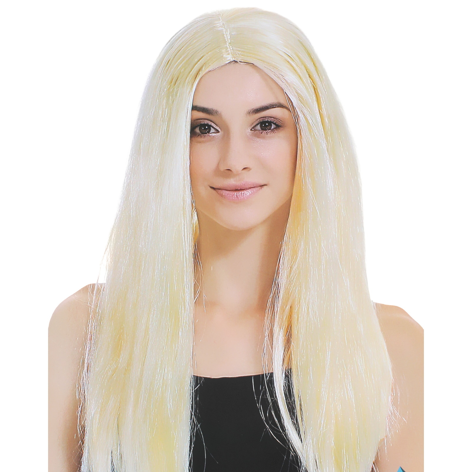 Adult Sleek Long Blonde Wig