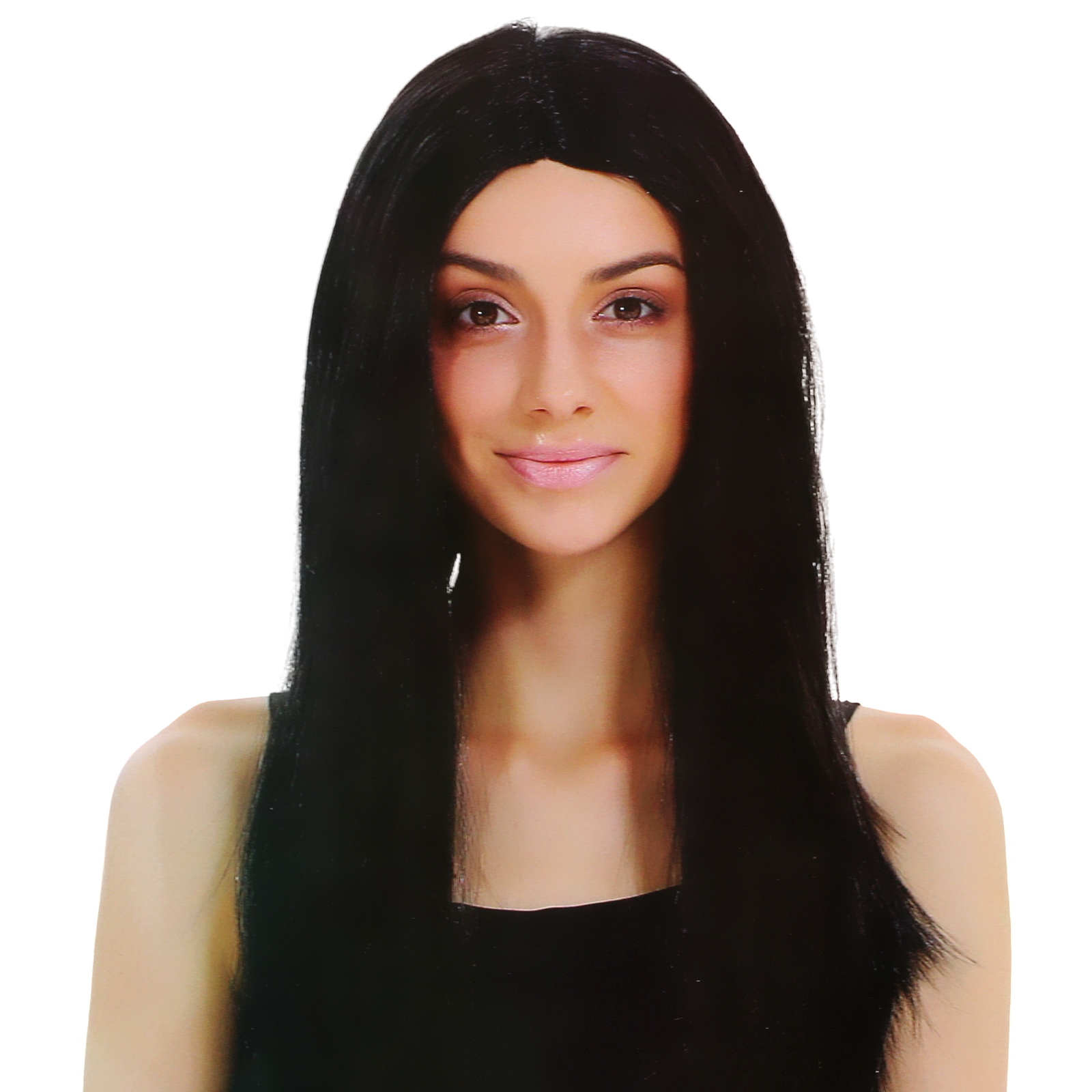 Adult Sleek Long Black Wig
