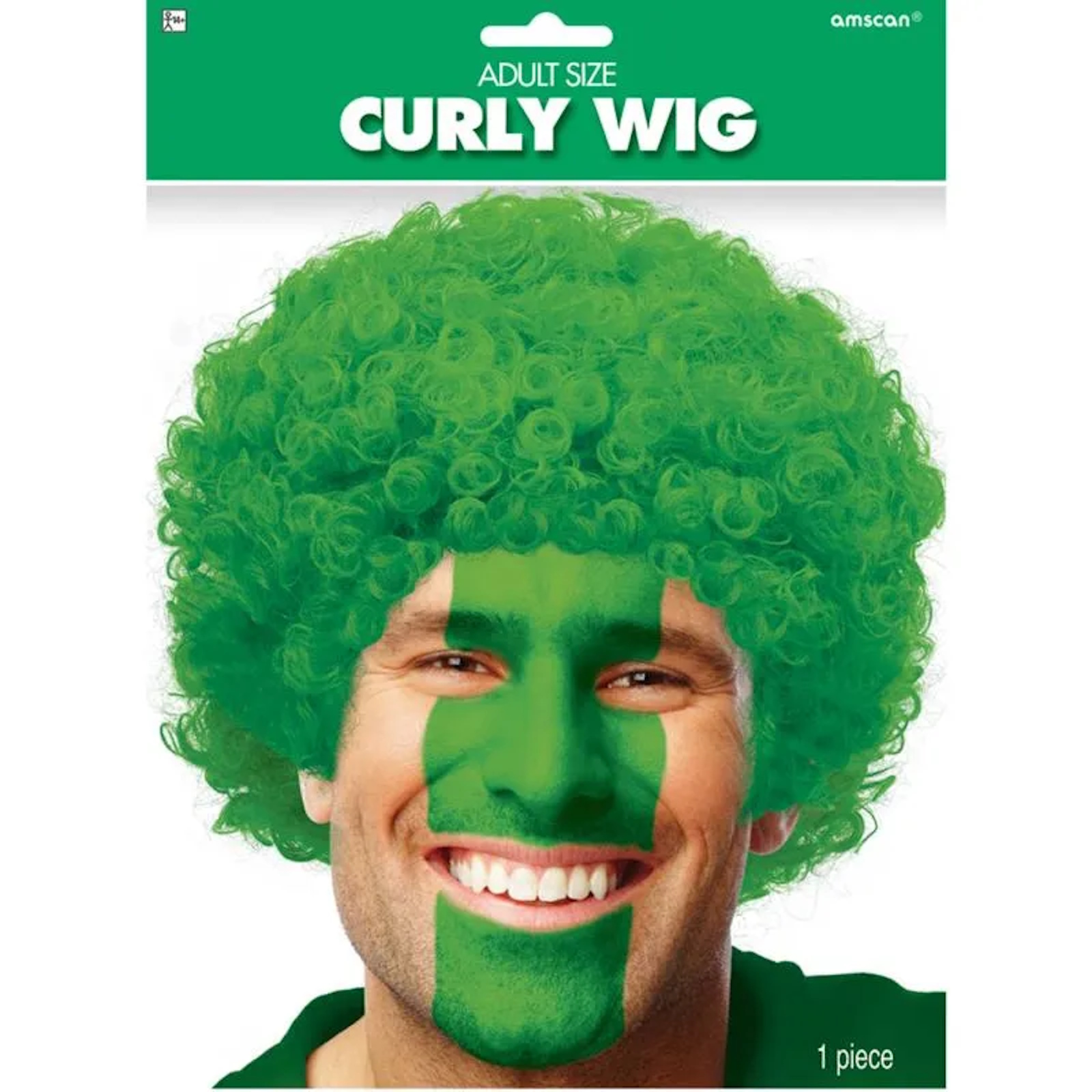 Curly Adult Wig Green