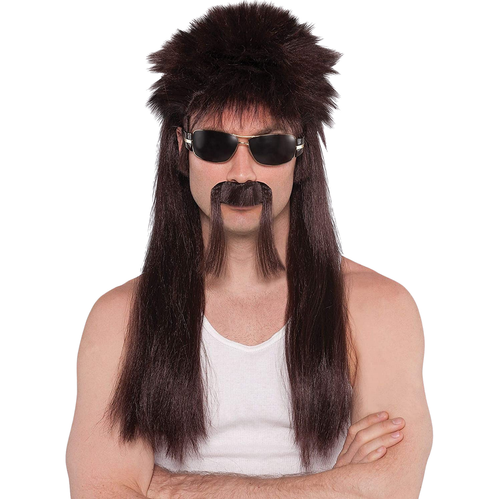 18 Wheeler Trucker Brown Wig Kit