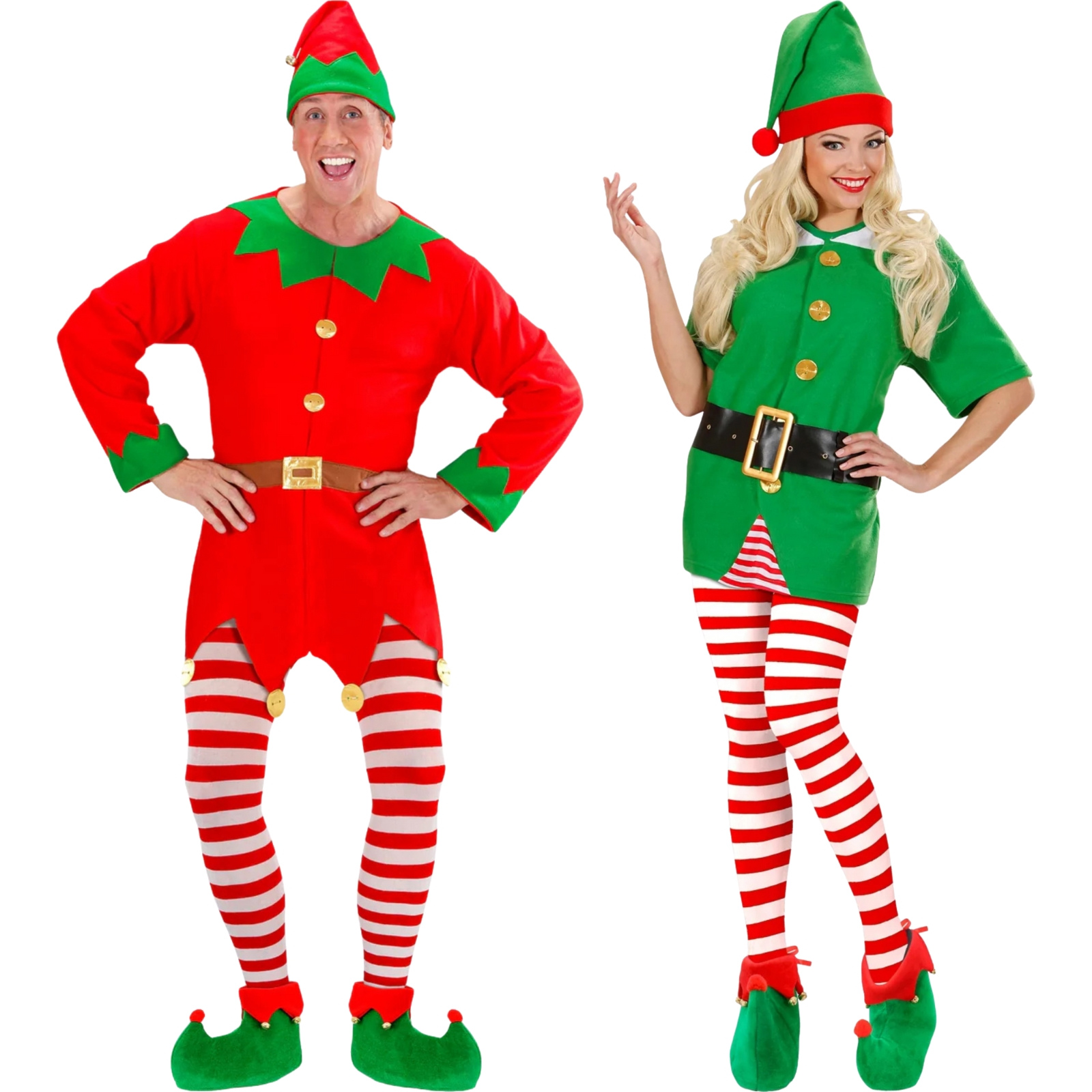 Adult Red and White Striped Stockings X-Large