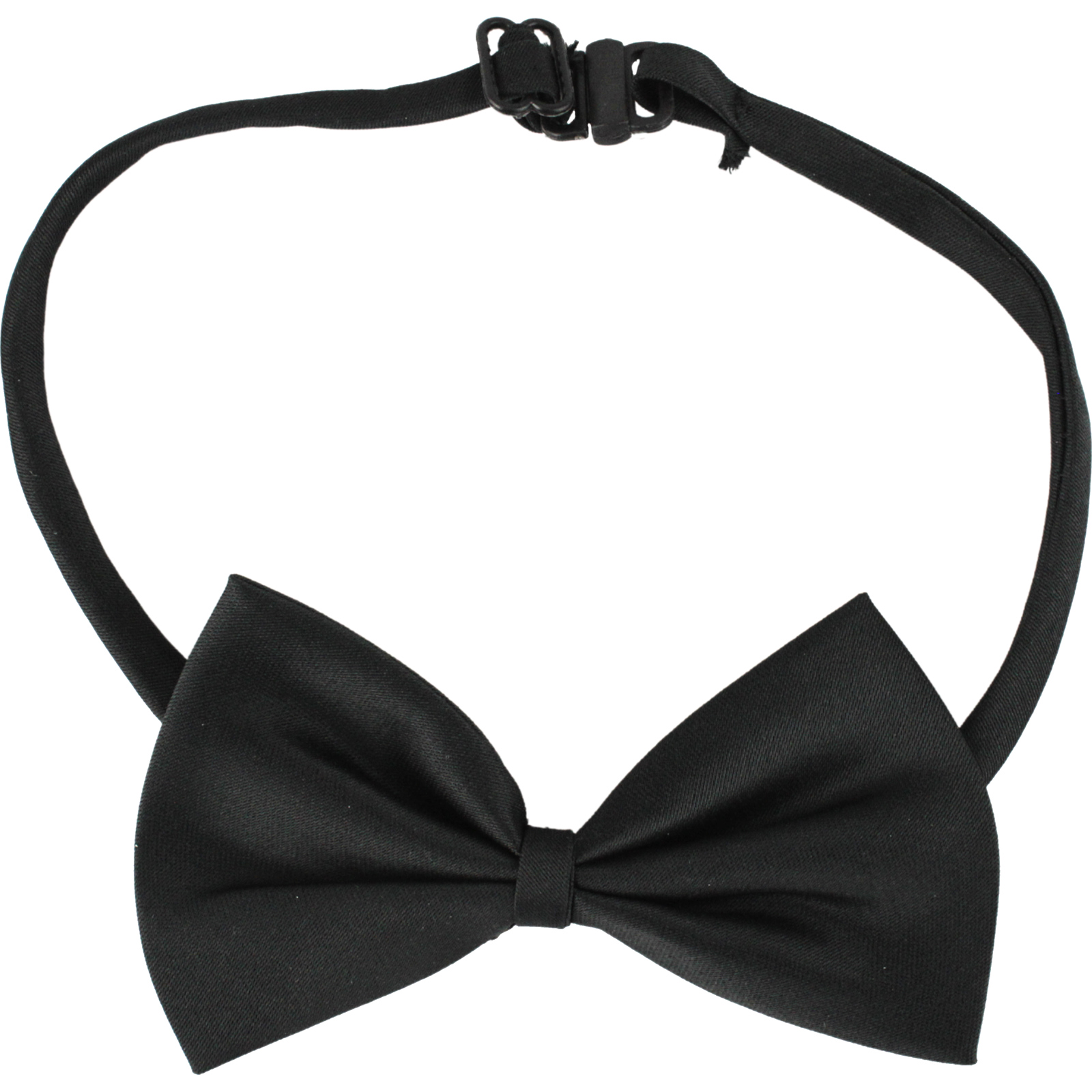 Small Black Satin Bow Tie