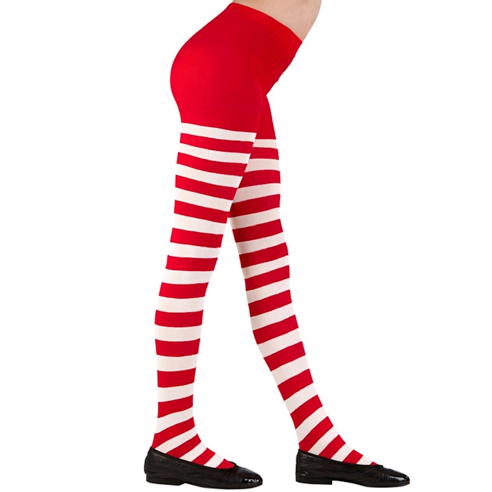 Kids Red and White Striped Stockings 7-10 Years