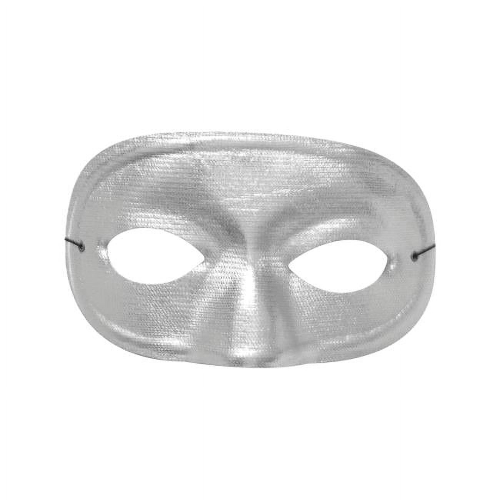 Bandit Half Domino Silver Adult Mask