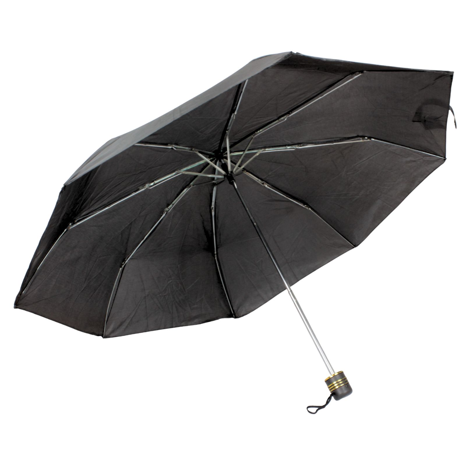 Black Fold Up Umbrella 98cm