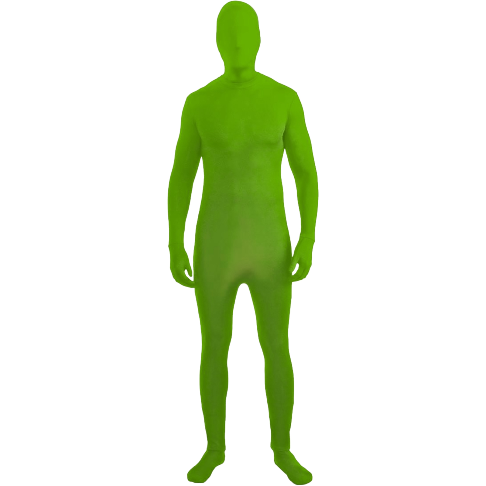 Green Invisible Skin Suit Adult Costume 