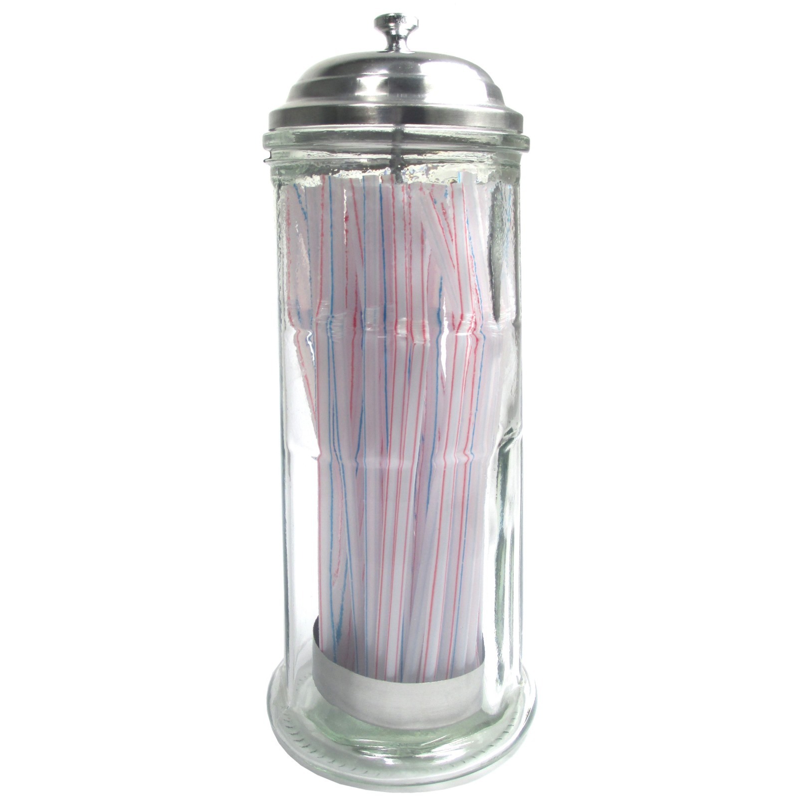 Glass Straw Dispenser with Straws