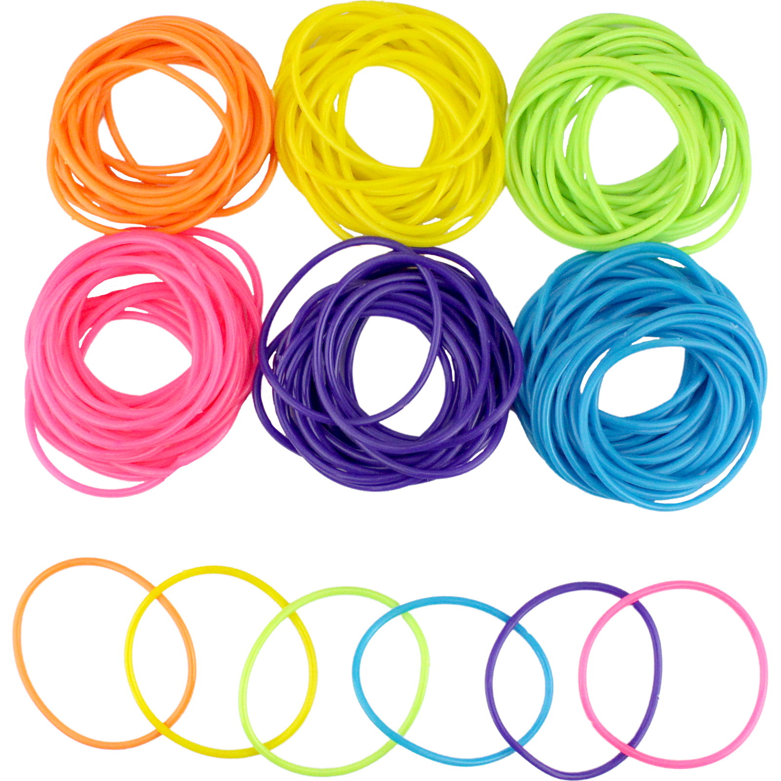 Assorted Neon Jelly Bracelets (Pack of 144)