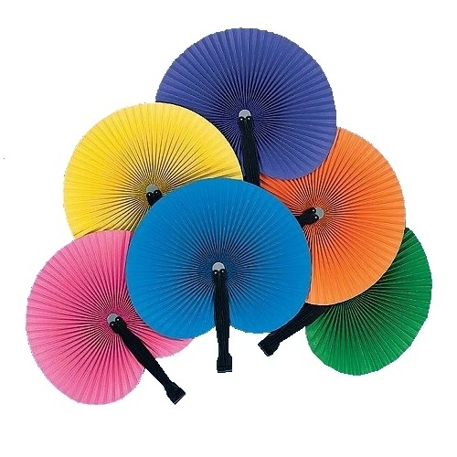 Coloured Paper Fan