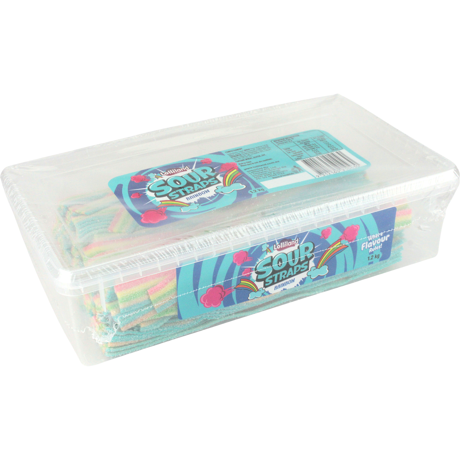 Rainbow Sour Straps (1.2kg)  