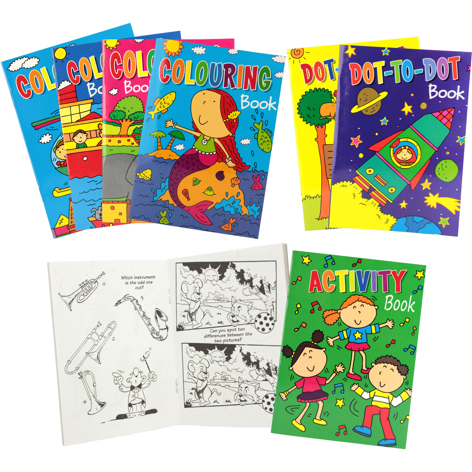 Kids Mini Activity Books (Pack of 8) 