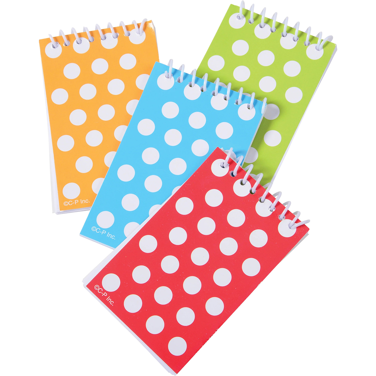 Polka Dot Mini Notepads (Pack of 8) 