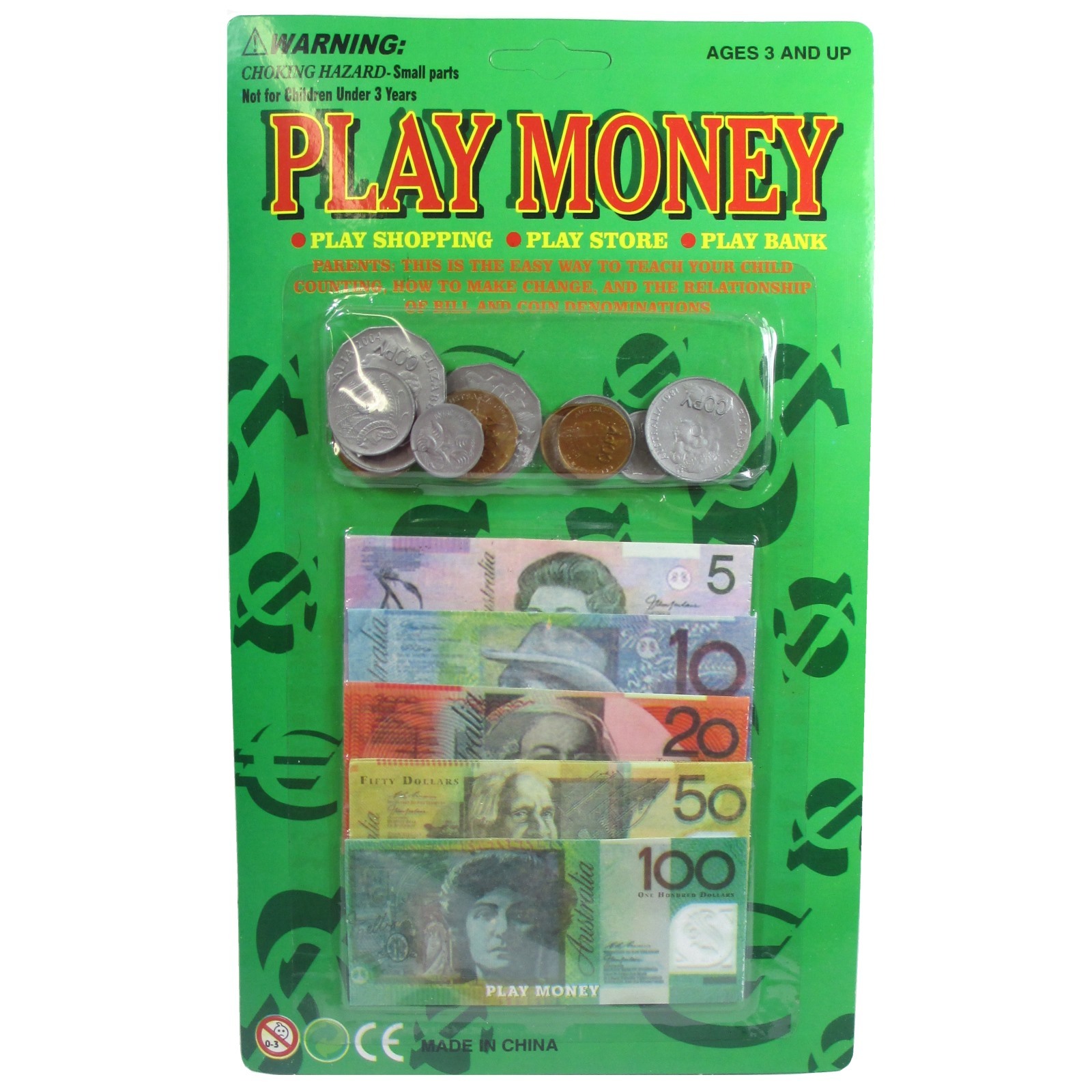 Australian Play Money Set