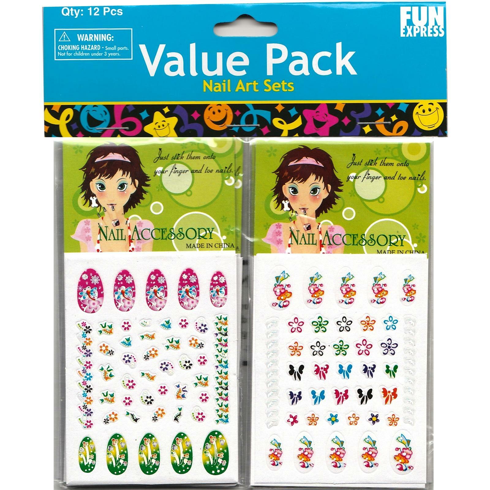Nail Art Stickers (Pack of 12)