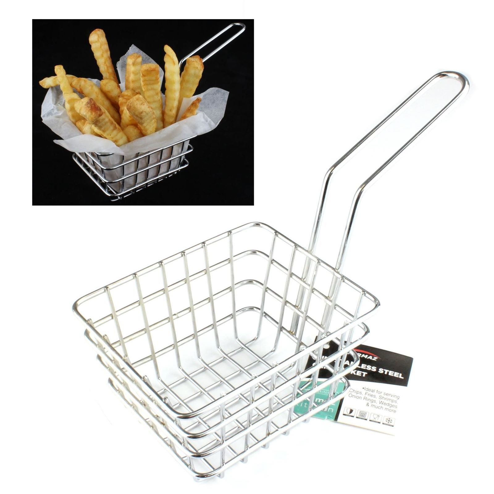 Stainless Steel Mini Chip Basket