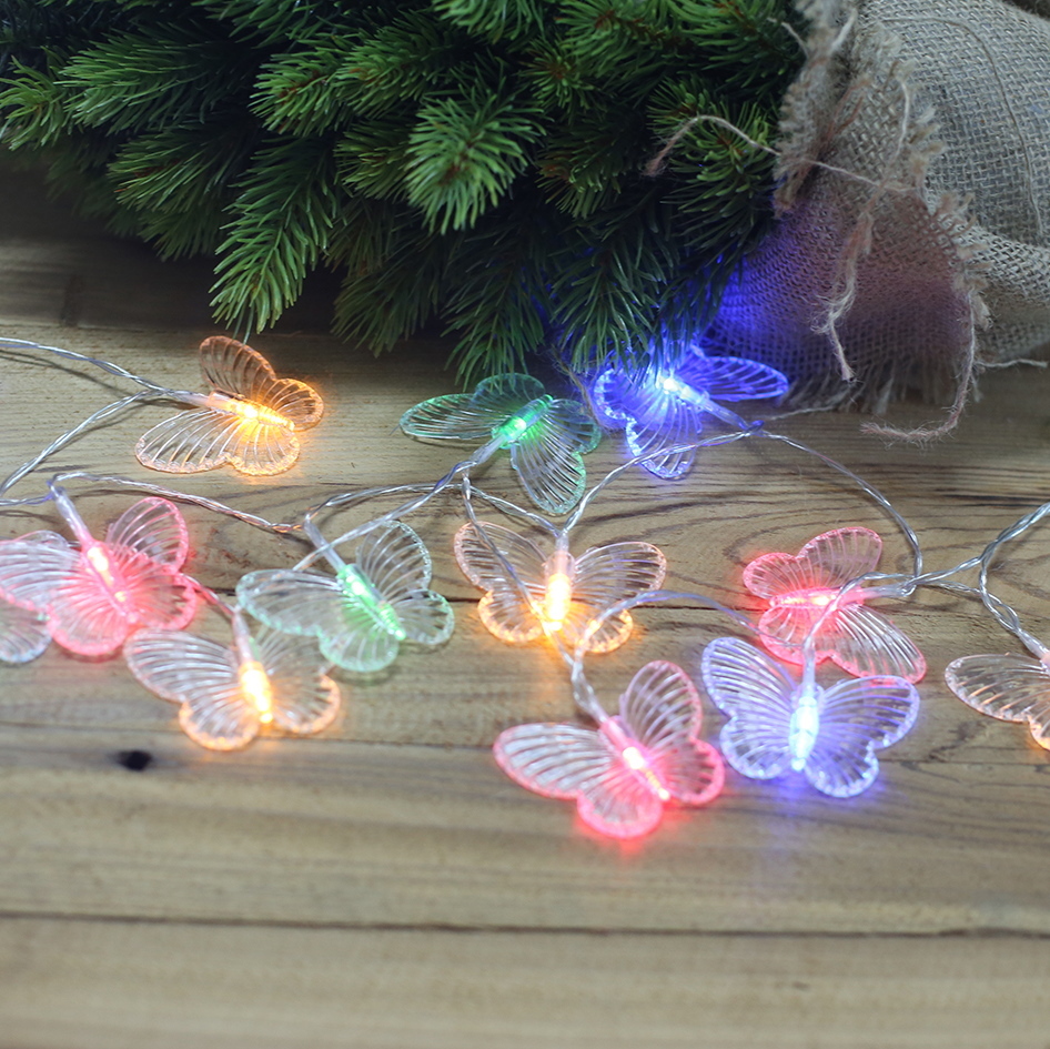 Multicolour Butterflies LED String Lights