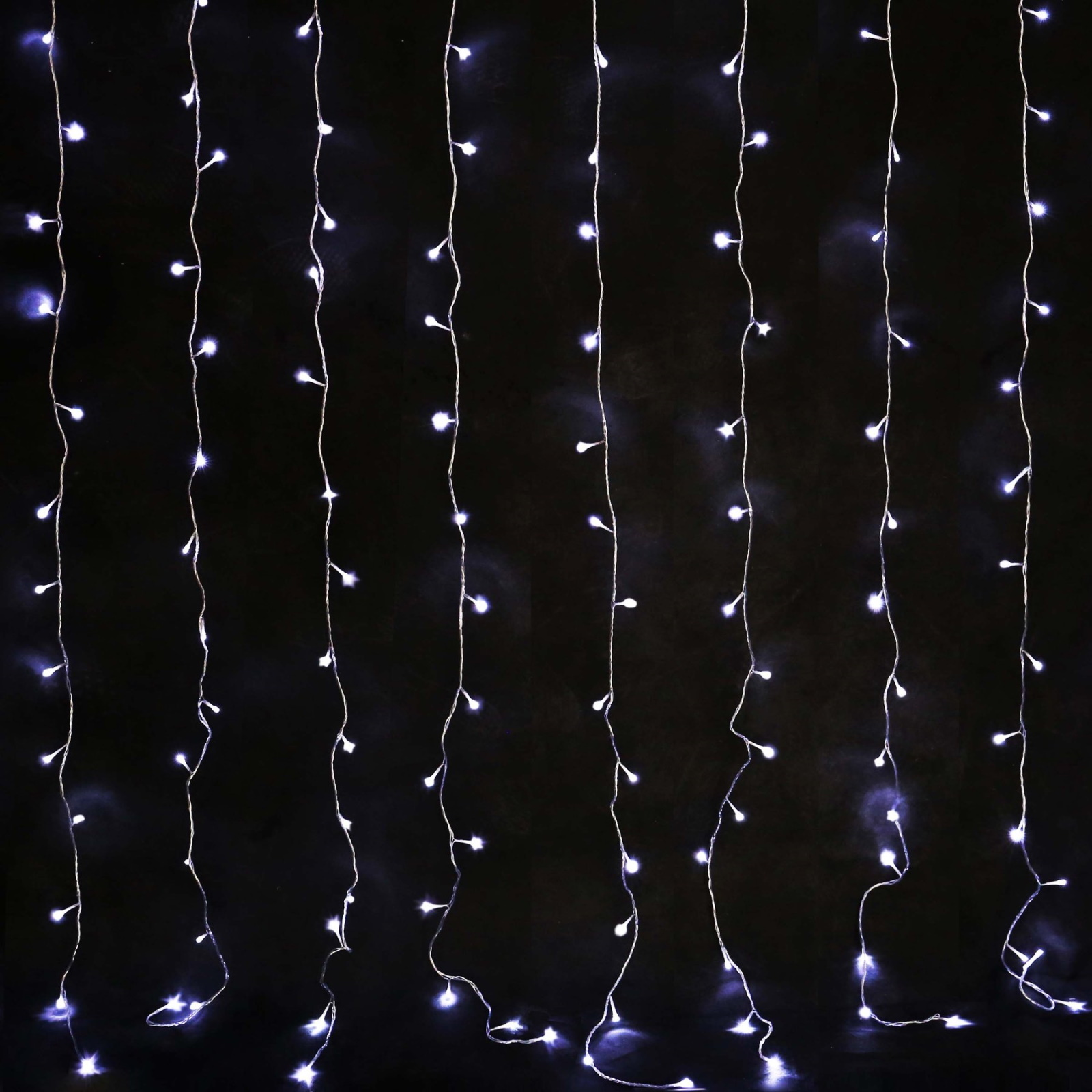 160 Cool White LED Curtain Light
