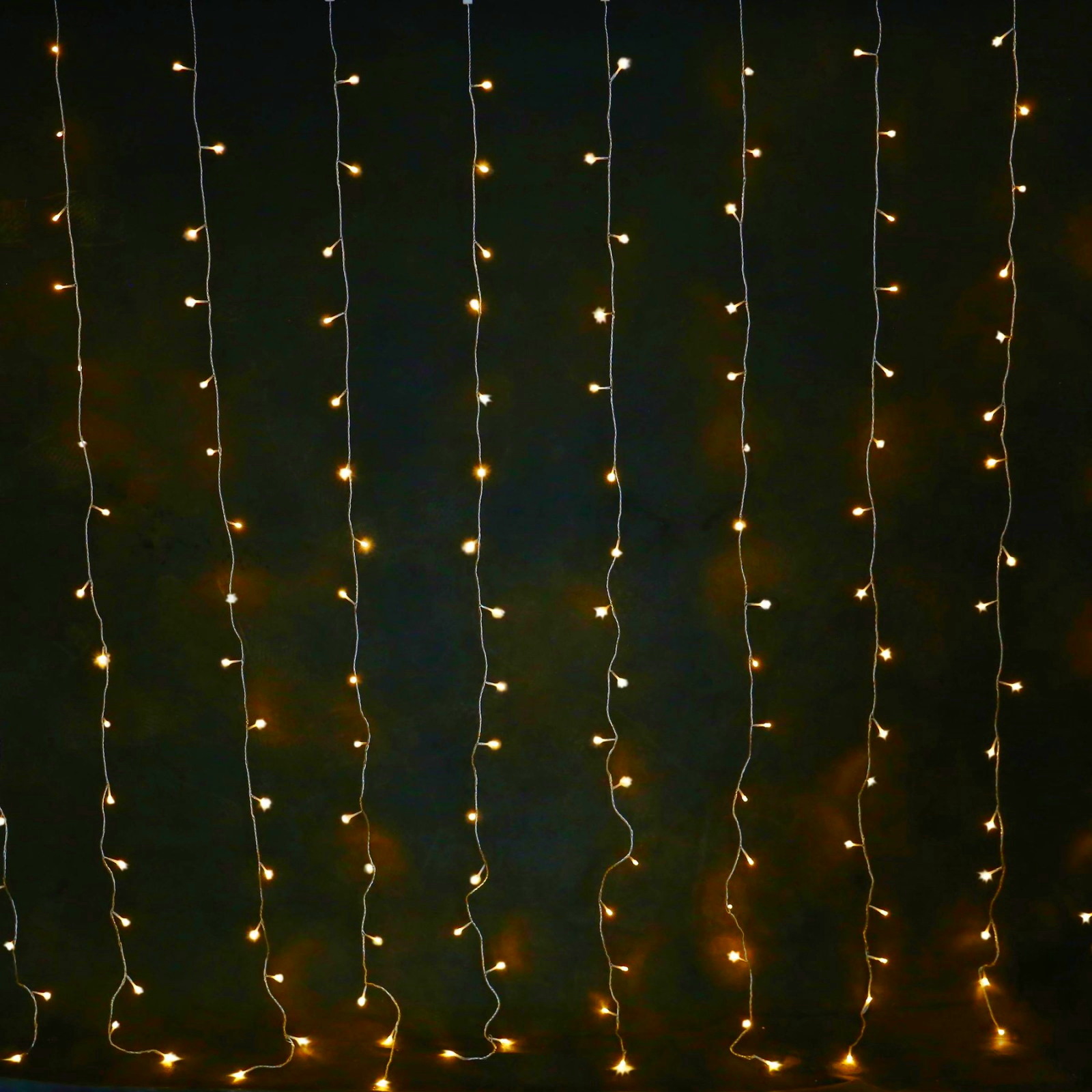 160 Warm White LED Curtain Light
