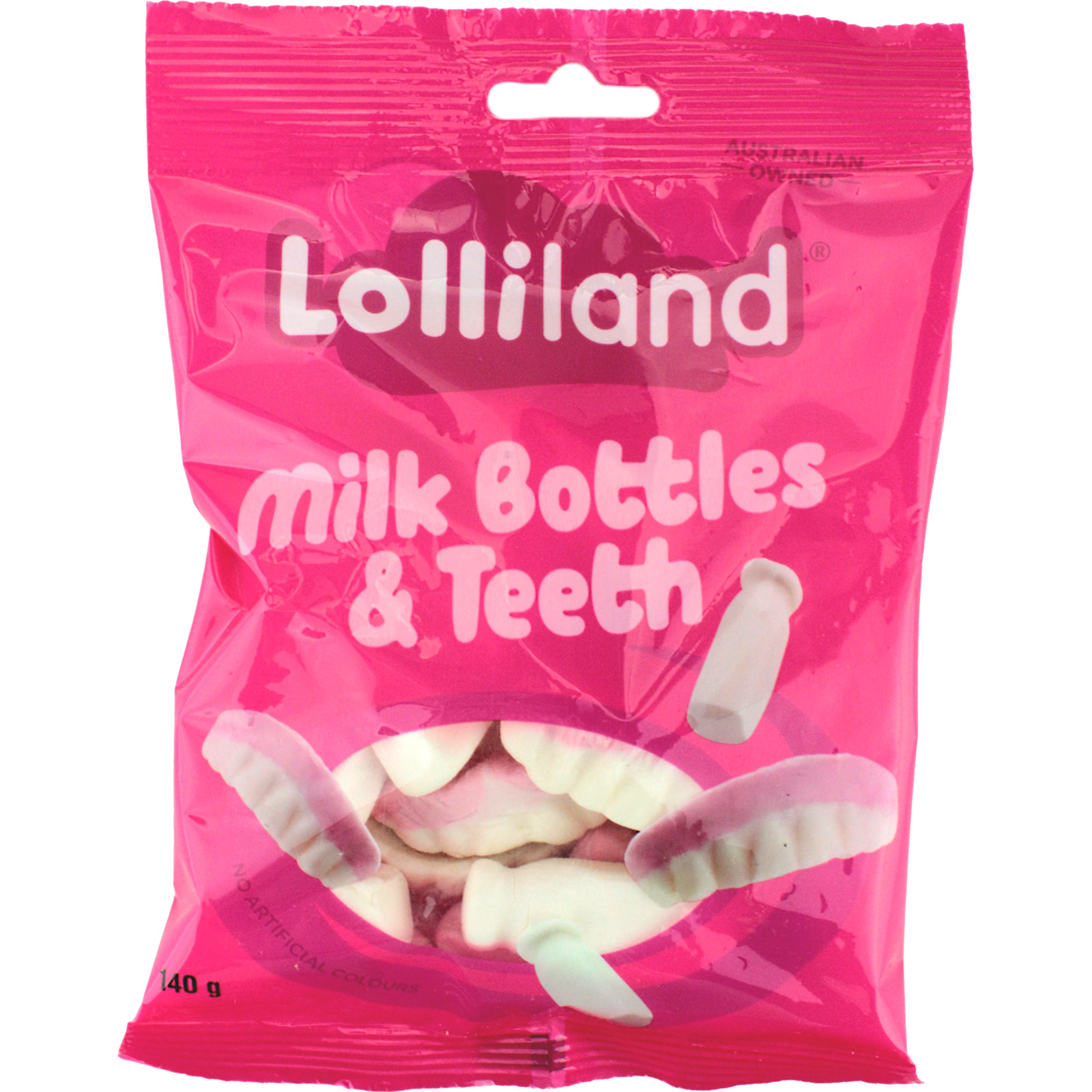 Milk Bottles and Teeth Lollies (140g) 