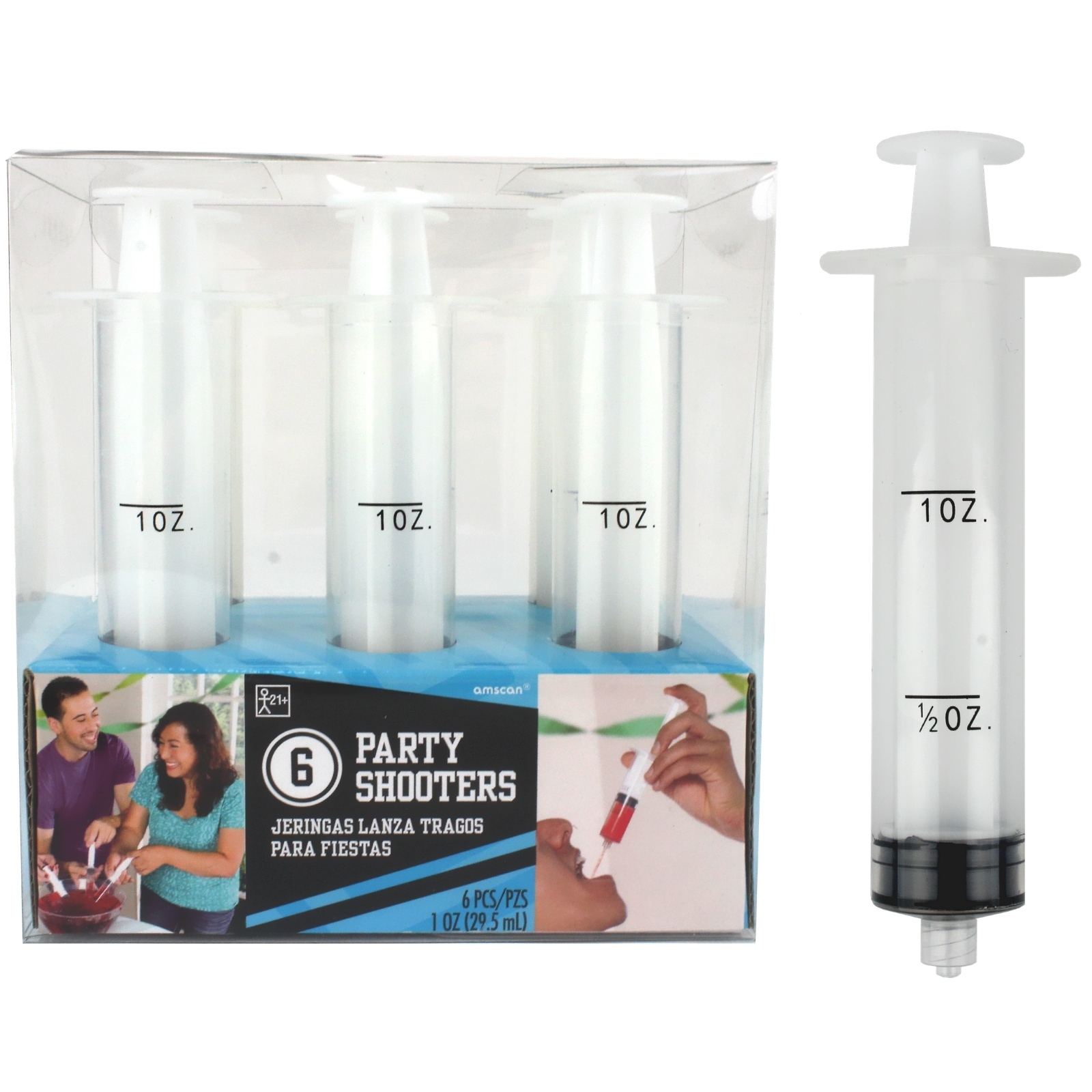 Plastic Syringe Party Shooters (Pack of 6)