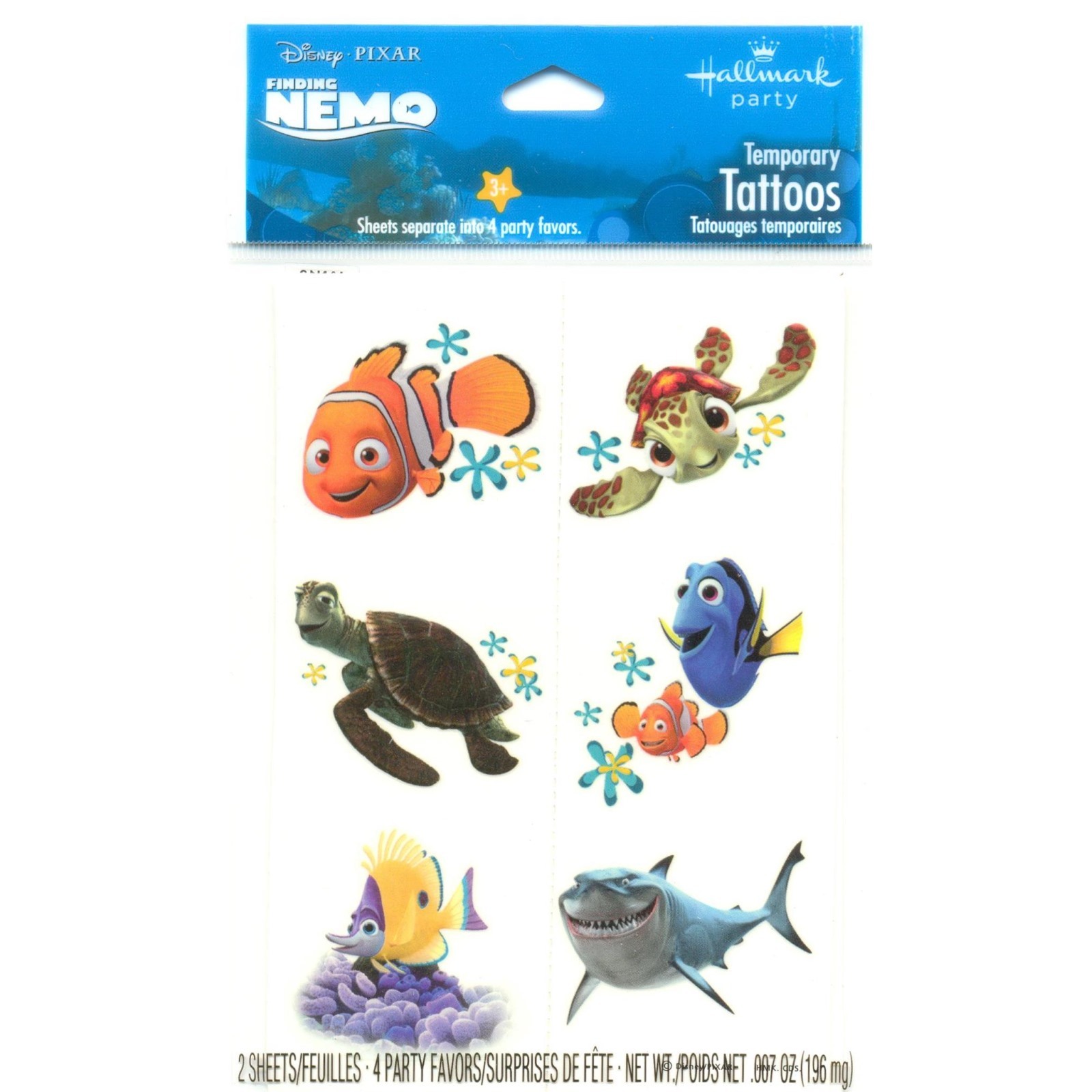 Finding Nemo Tattoos (2 Sheets)