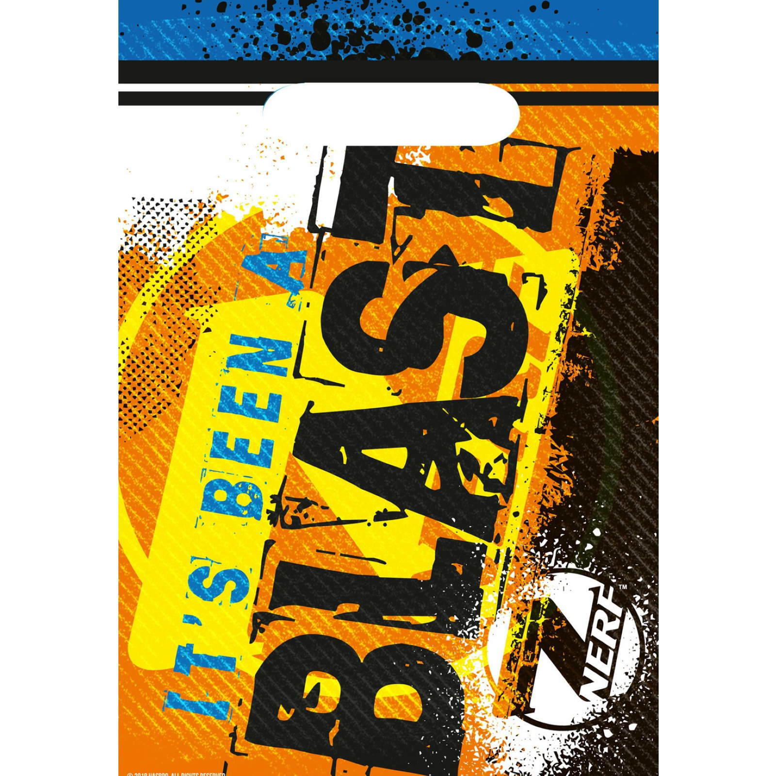 Nerf Plastic Lolly / Treat Bags (Pack of 8)