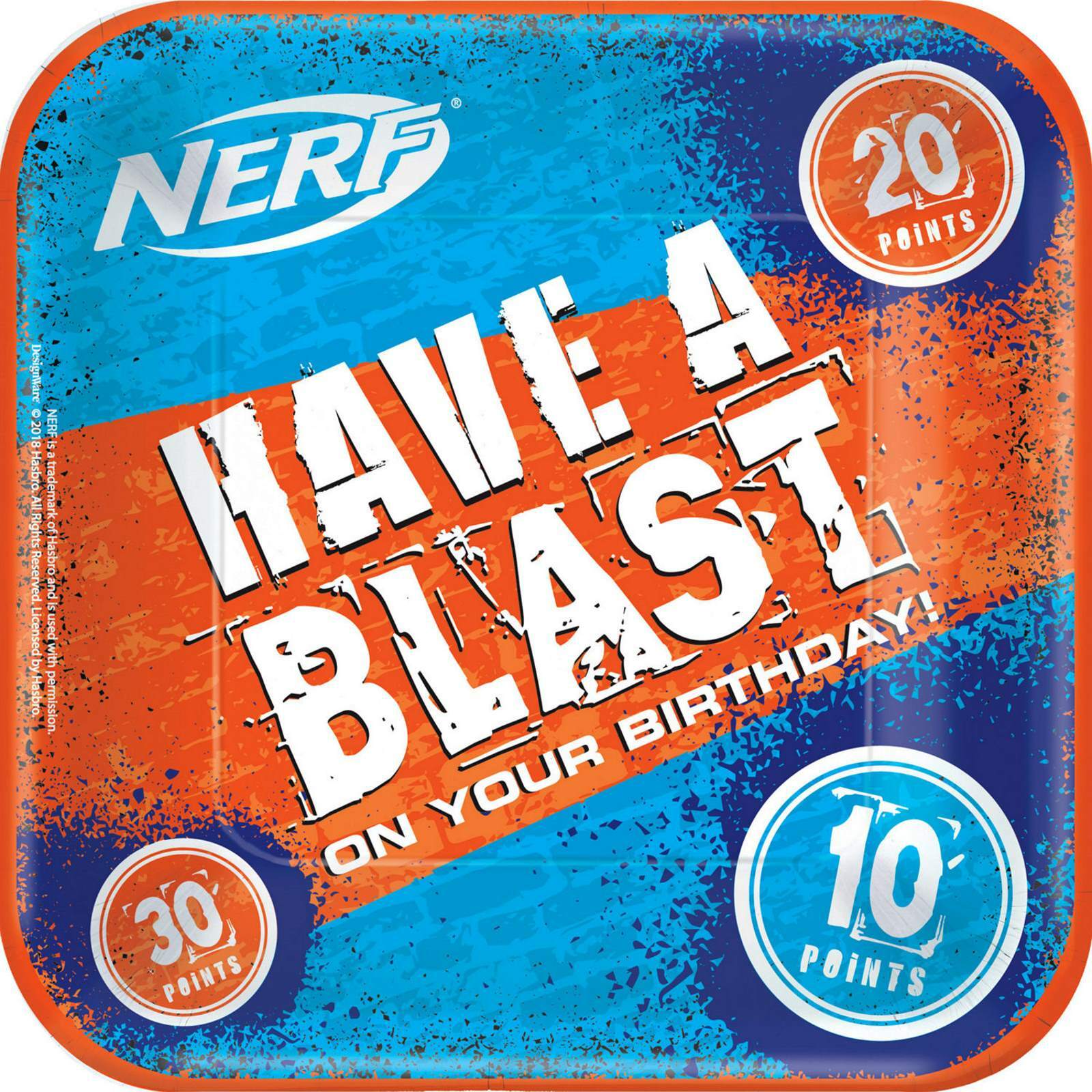 Nerf Large Paper Plates (Pack of 8)