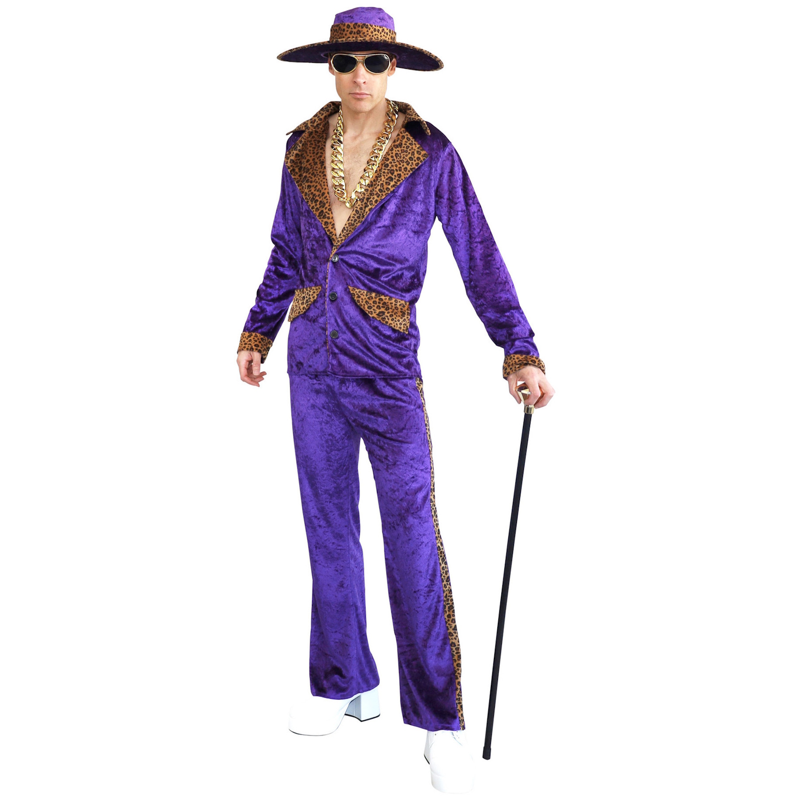 Purple Pimp Suit Men's Costume Medium