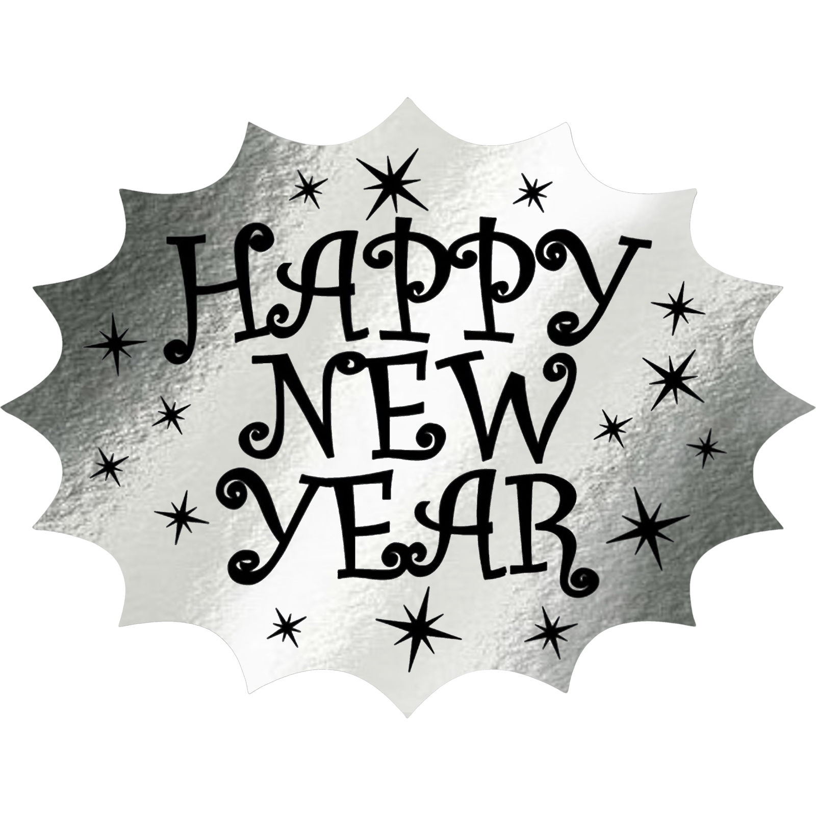 Happy New Year Foil Cutout Wall Decoration