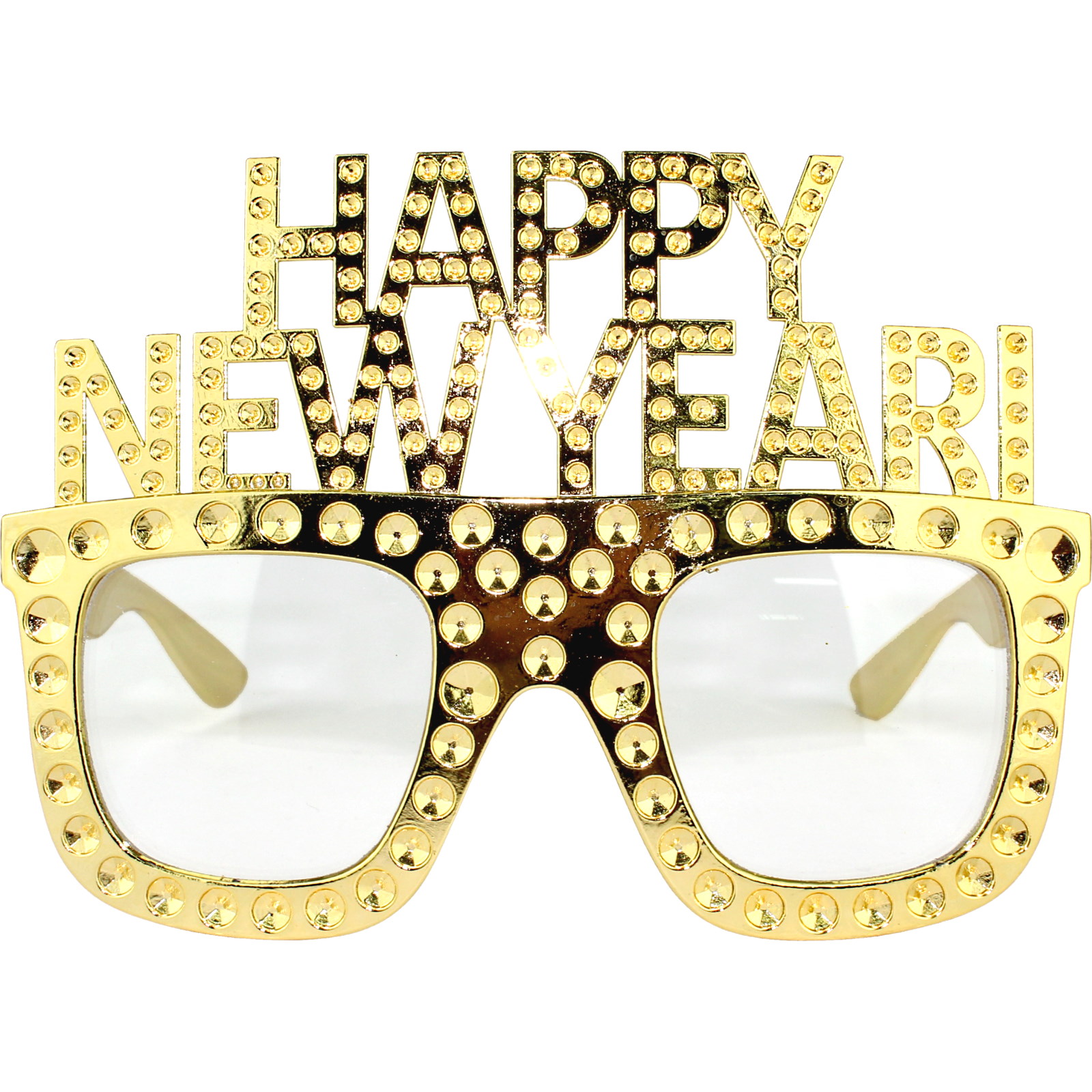 Happy New Year Gold Bling Party Glasses