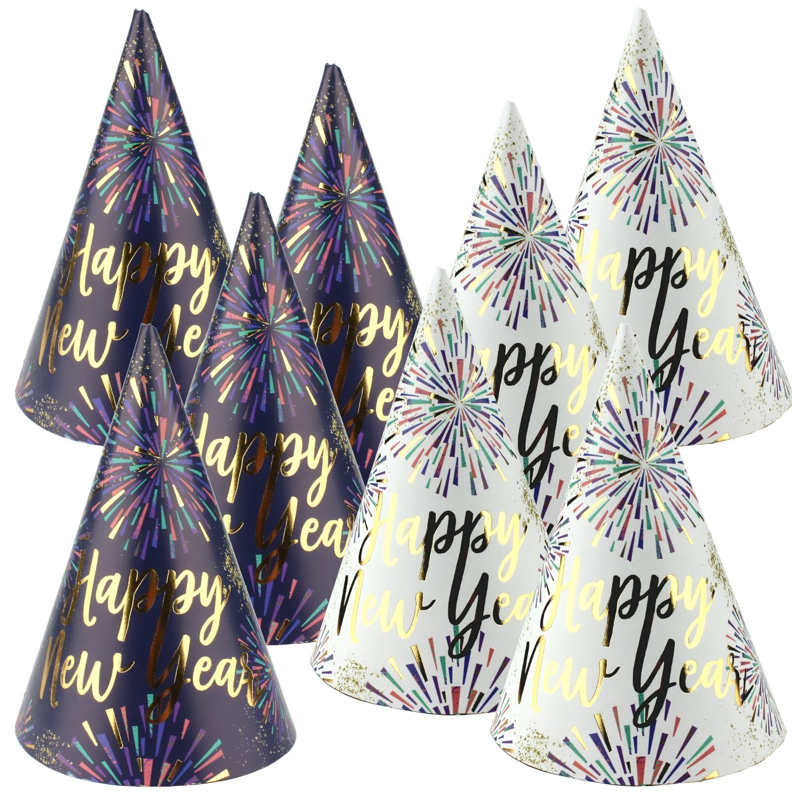 Pop Fizz Cheers Party Hats (Pack of 8)