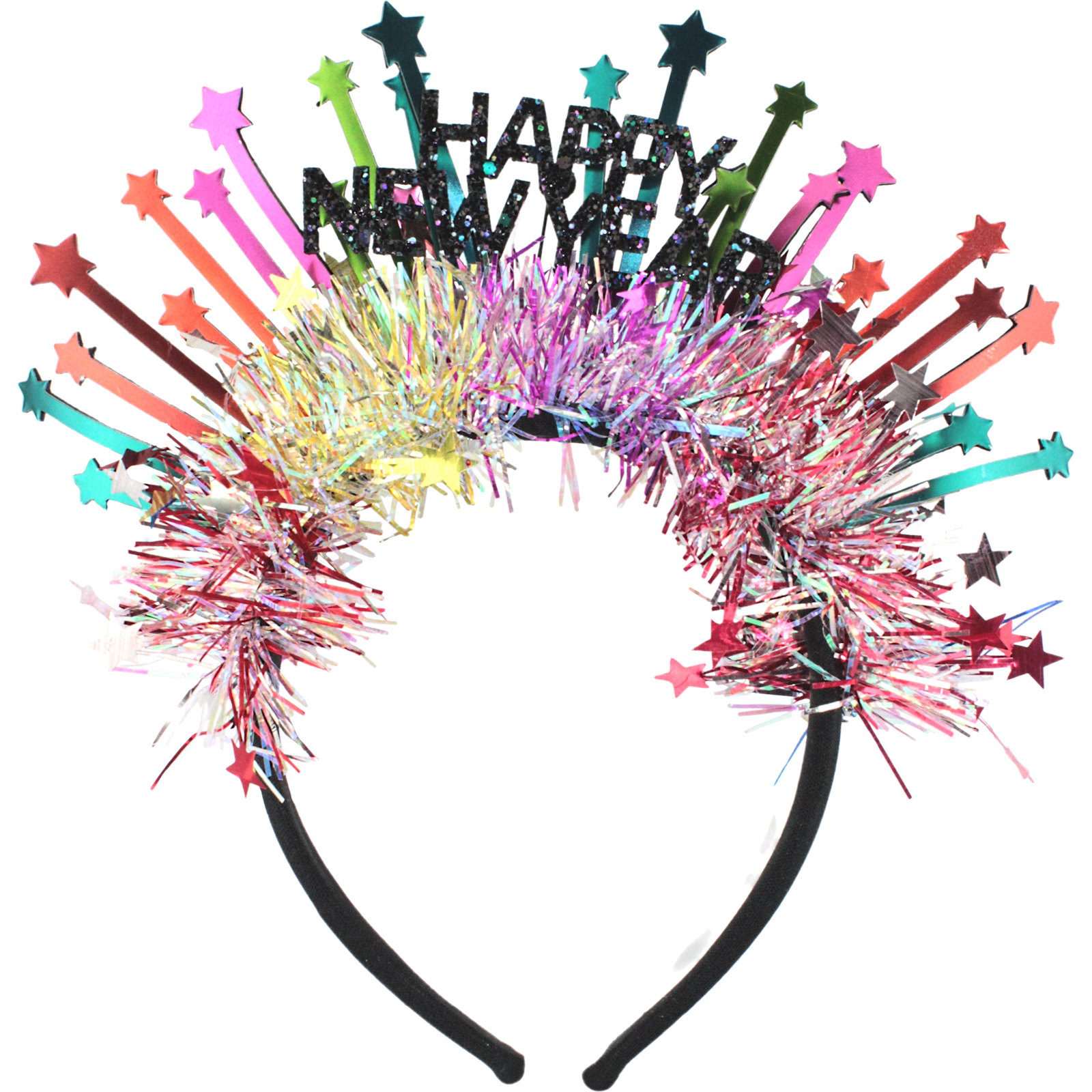 Happy New Year Rainbow Shooting Star Headband