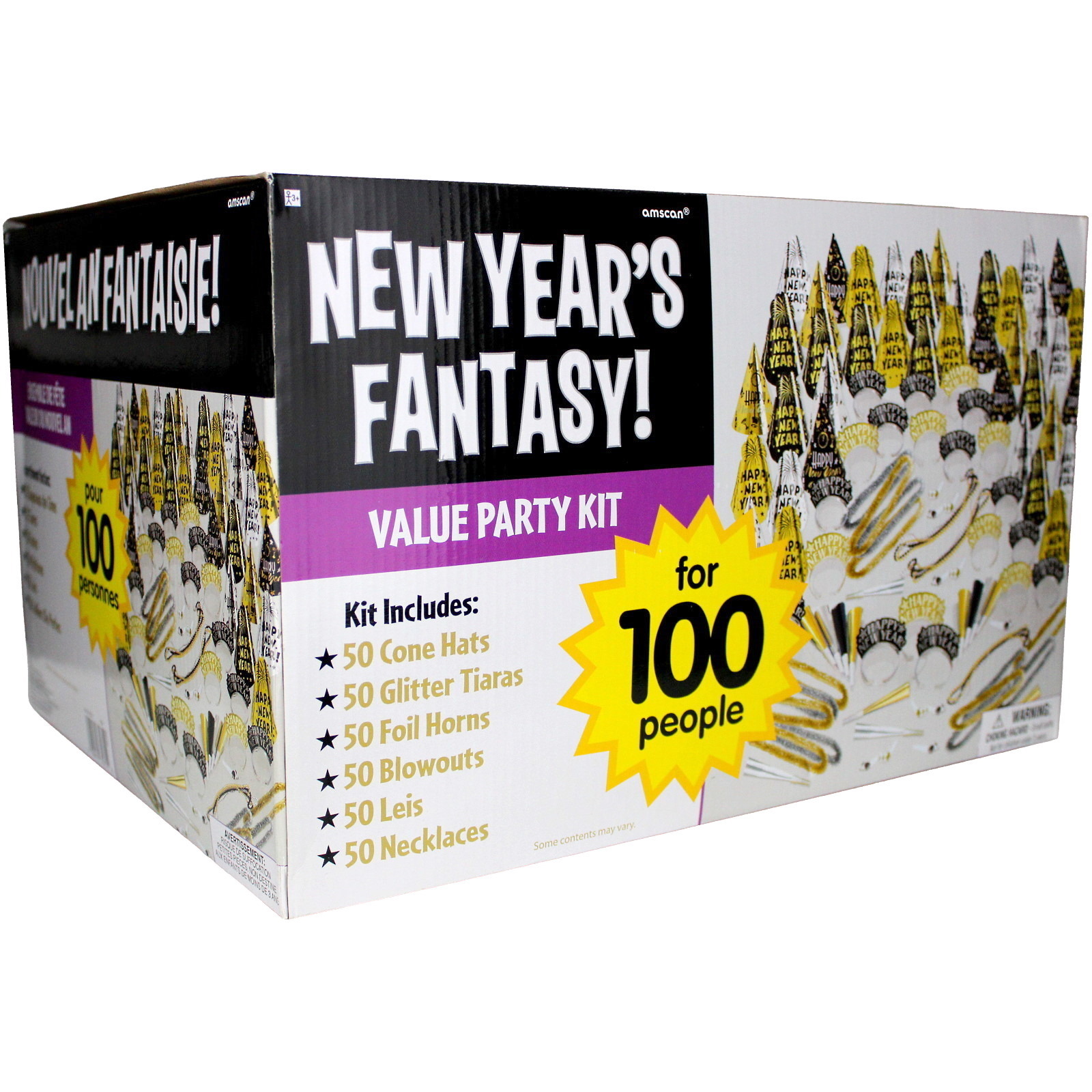 Metallic New Year's Fantasy Party Kit (For 100 Guests)