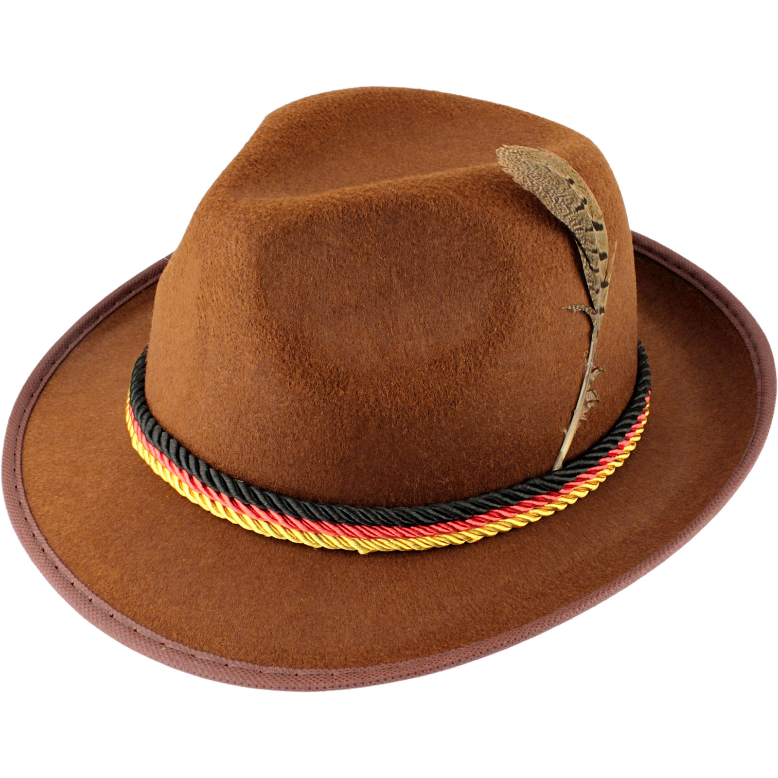 Tan Bavarian Fedora Hat 