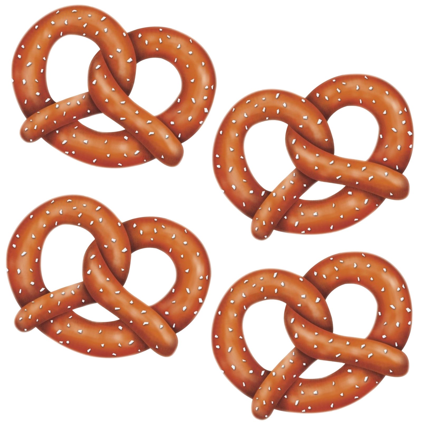 Oktoberfest Pretzel Cutout Wall Decorations (Pack Of 4) 