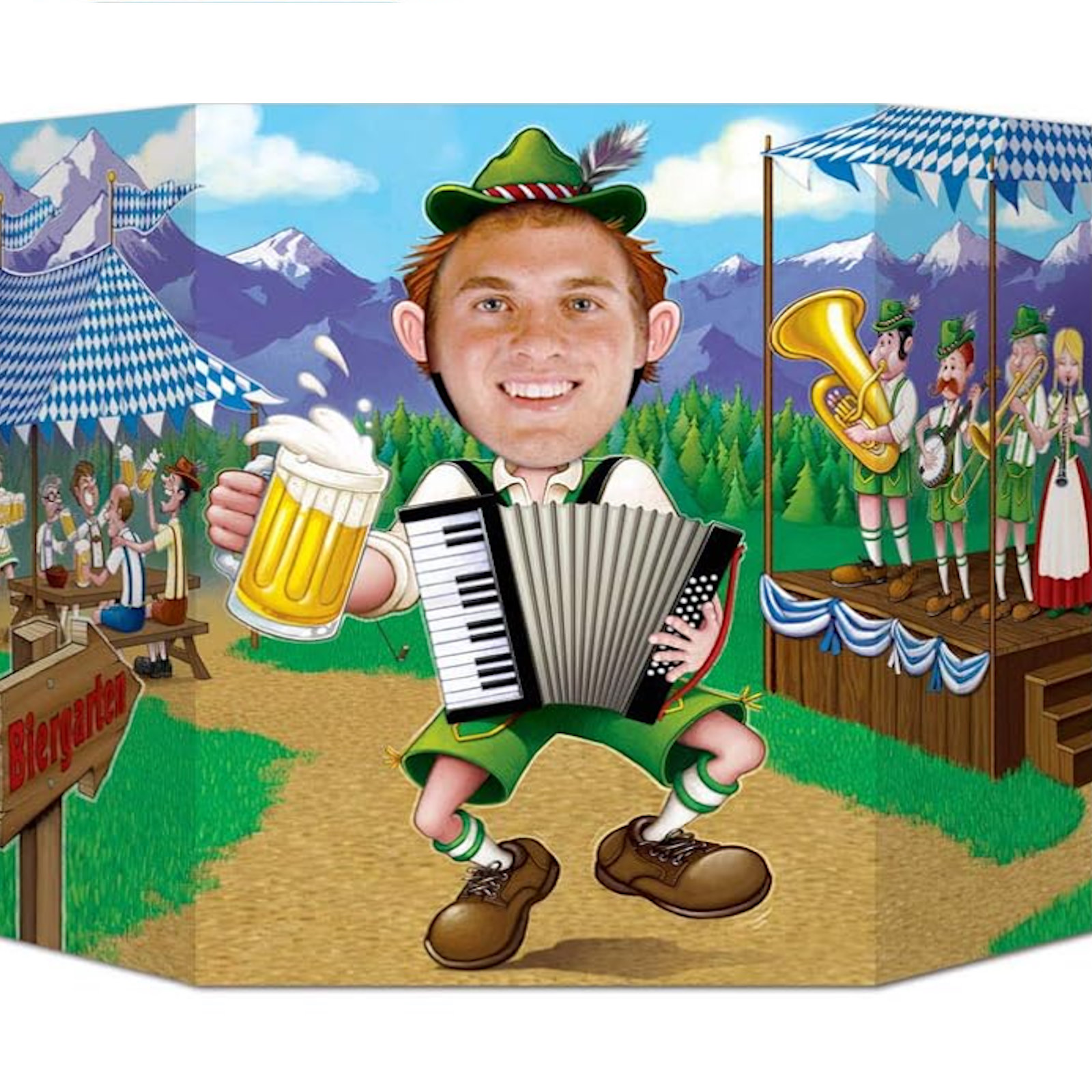 Oktoberfest Face Photo Prop