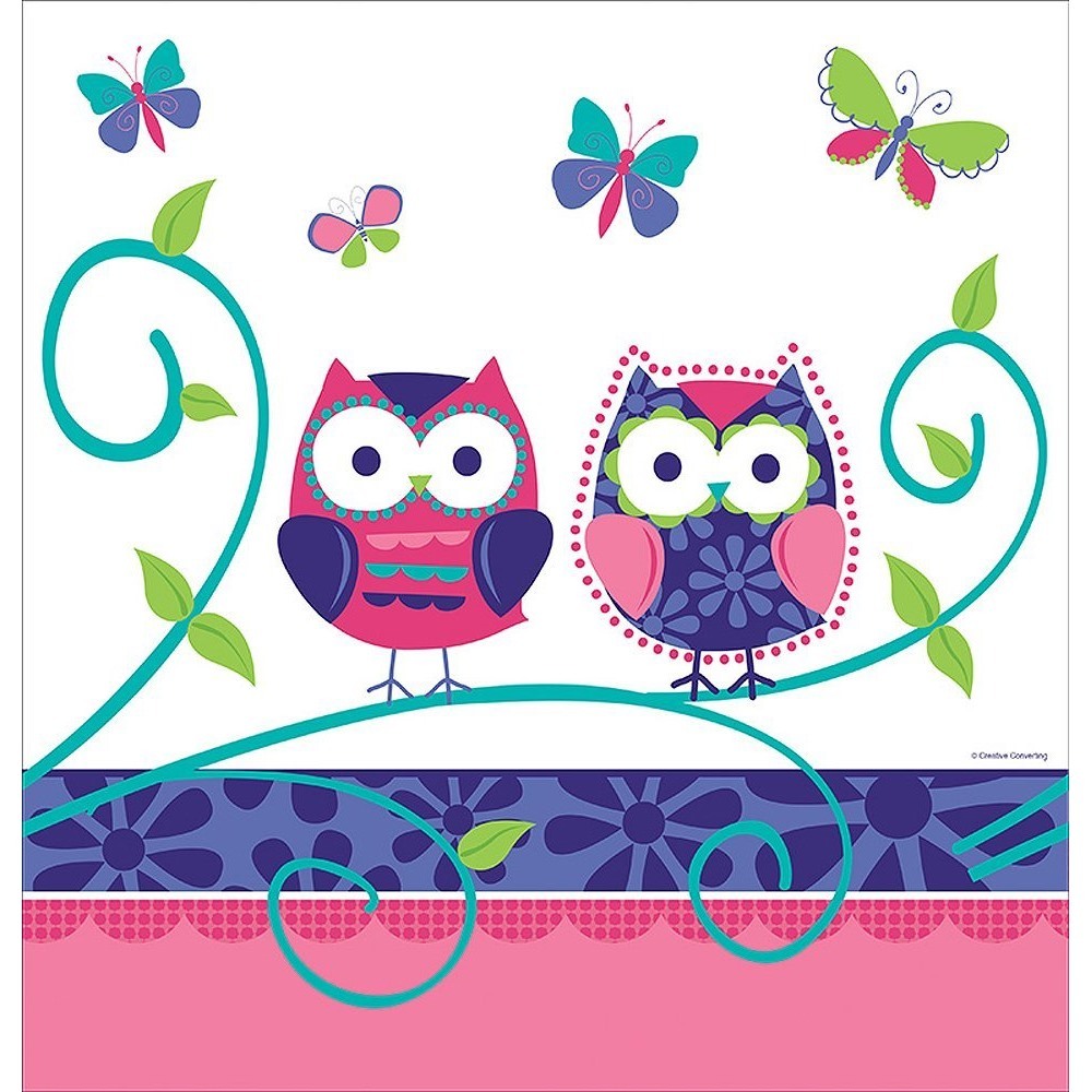 Owl Pal Large Napkins / Serviettes (Pack of 16)