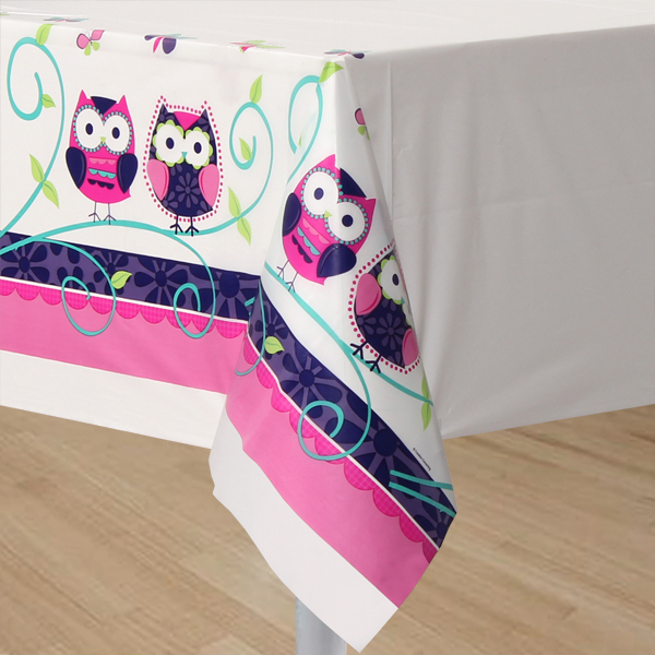 Owl Pal Plastic Tablecloth