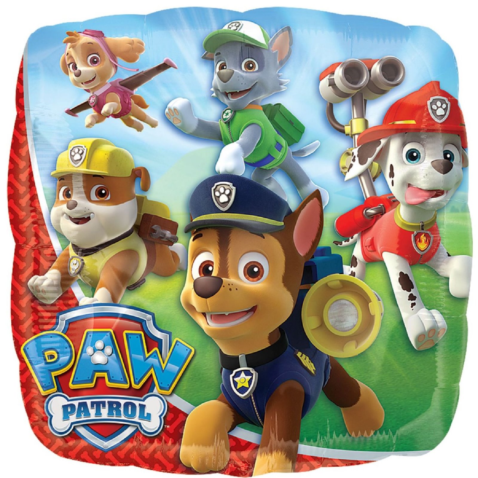 Paw Patrol Square Helium Foil Balloon