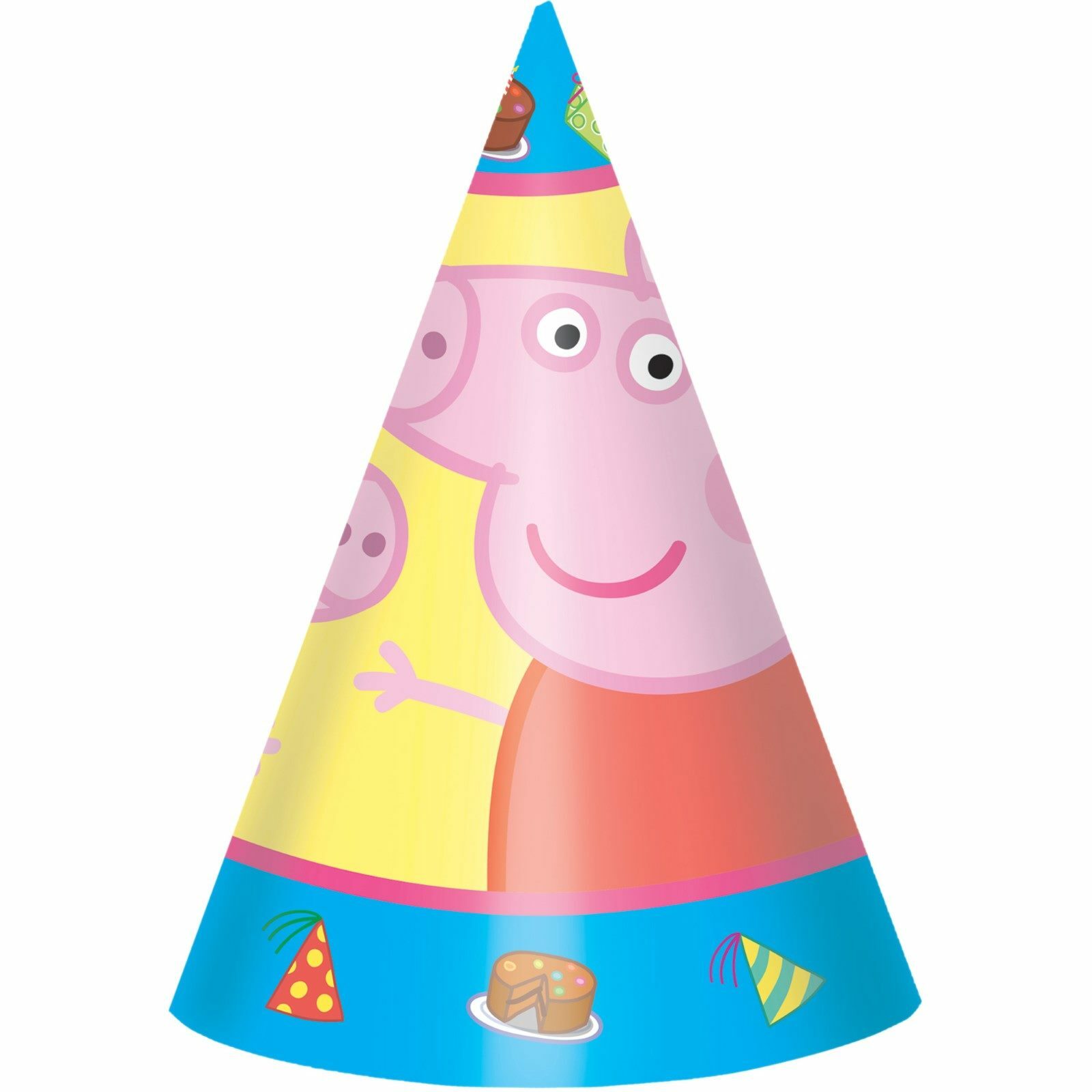 Peppa Pig Party Hats (Pack of 8)