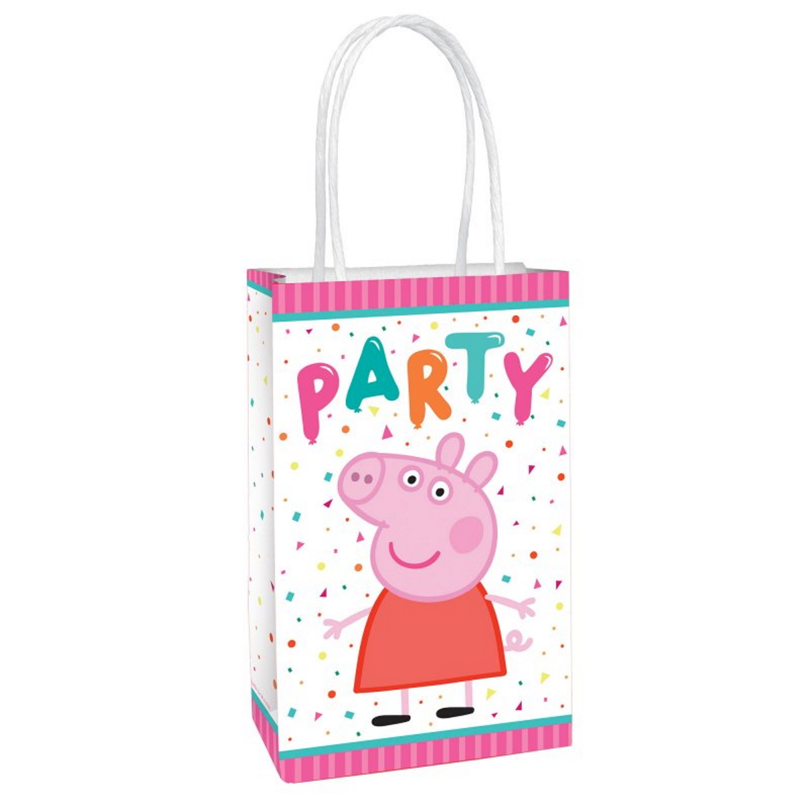 Peppa Pig Confetti Paper Gift Bags (Pack of 8)