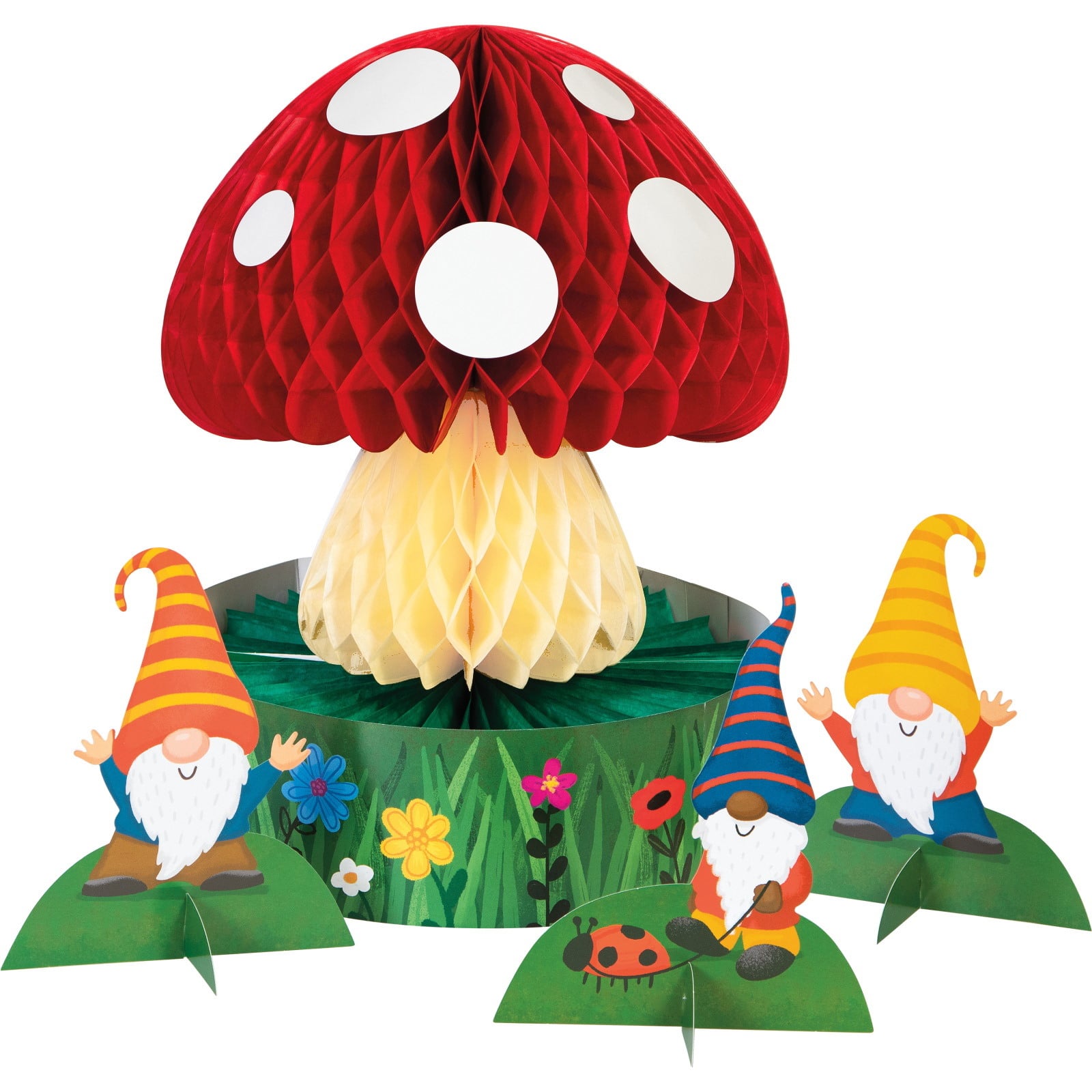 Party Gnomes Honeycomb Centrepieces (Pack of 4)