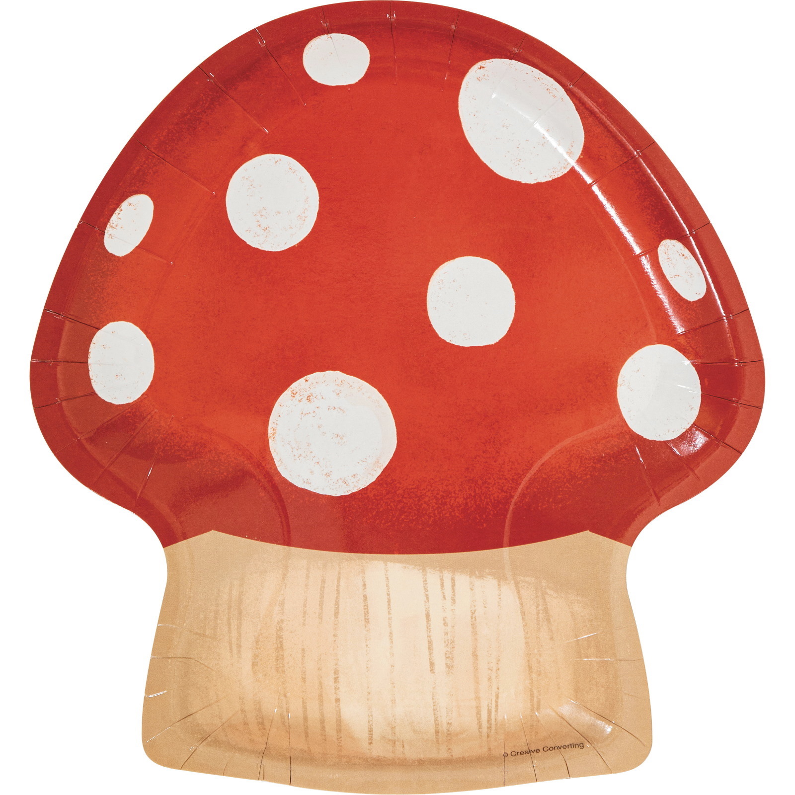Party Gnomes Red Mushroom Paper Plates (Pack of 8)