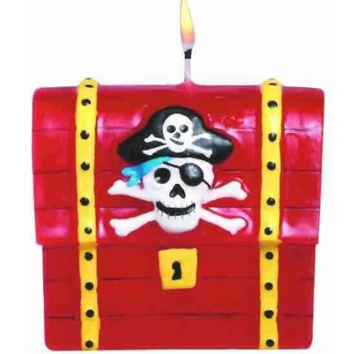 Pirate Treasure Chest Candle
