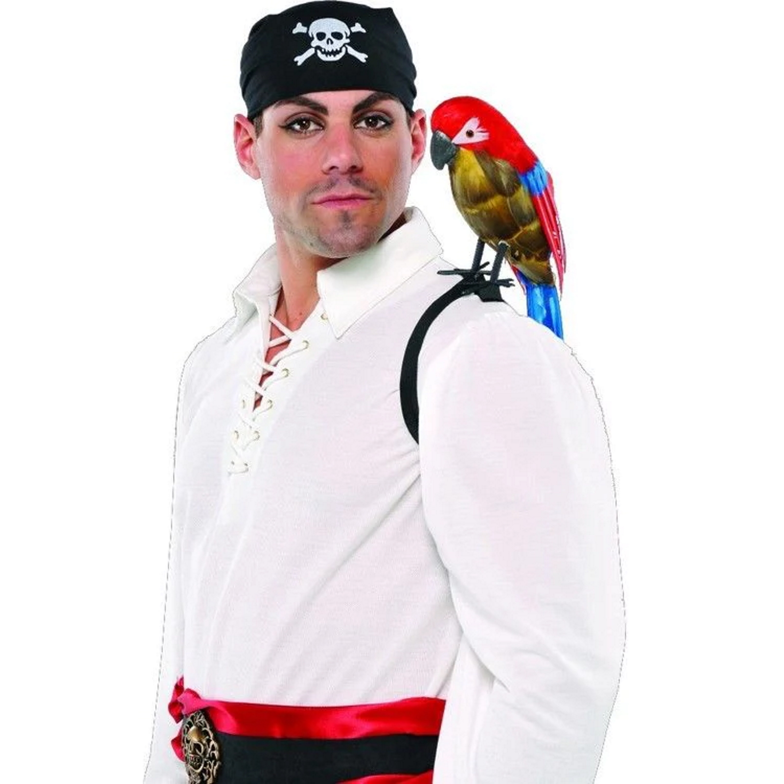 Feathered Pirate Shoulder Parrot 