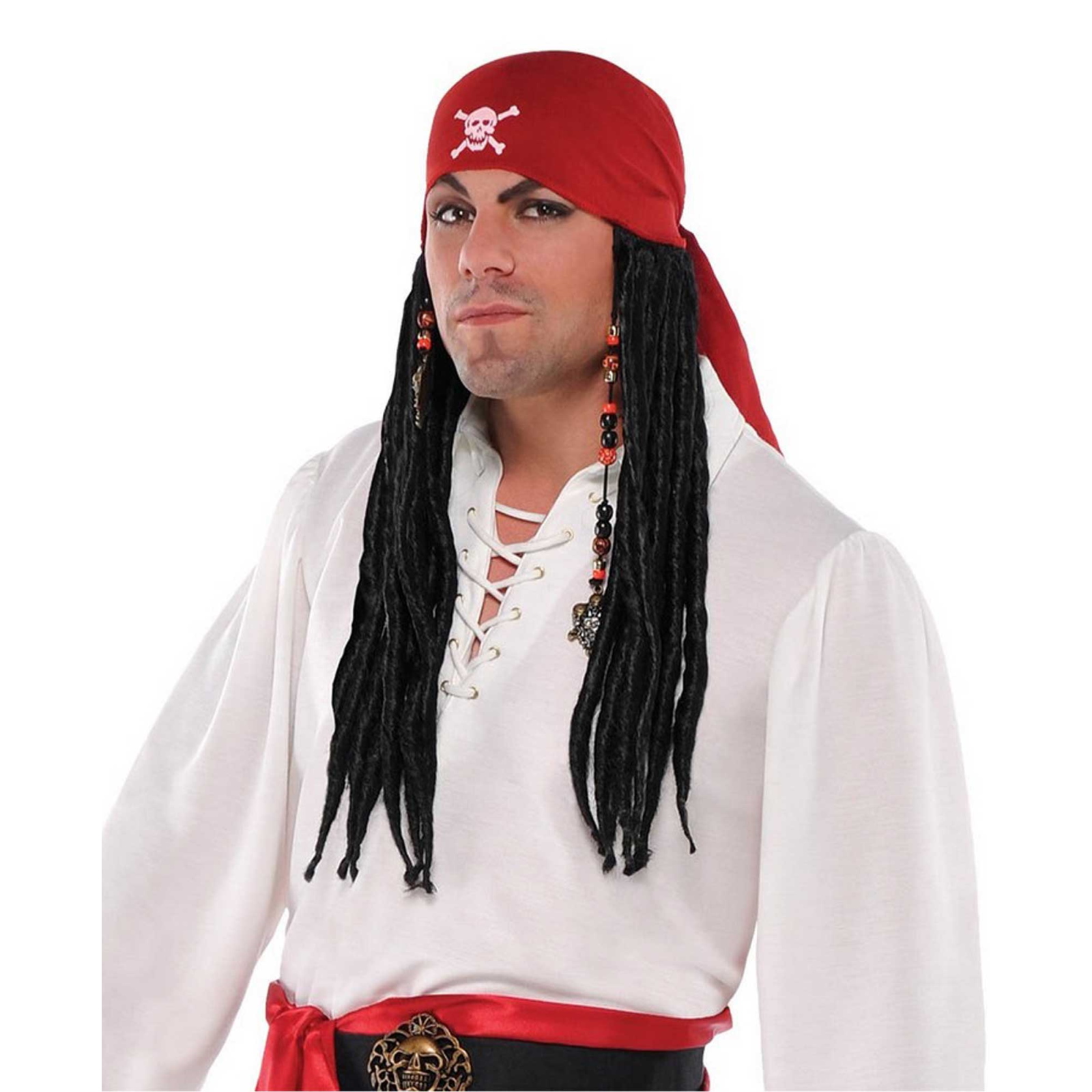 Pirate Bandana with Black Dreadlocks