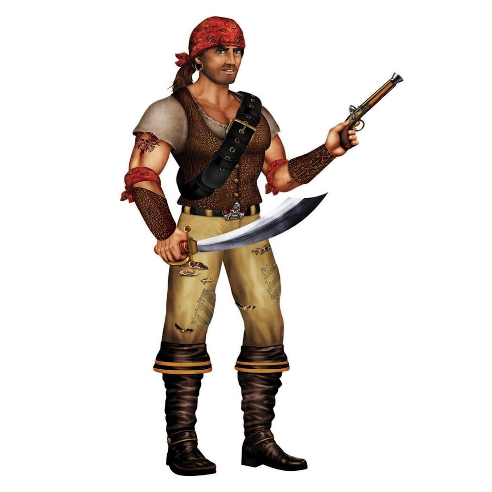 Swashbuckler Jointed Cutout Wall Decoration