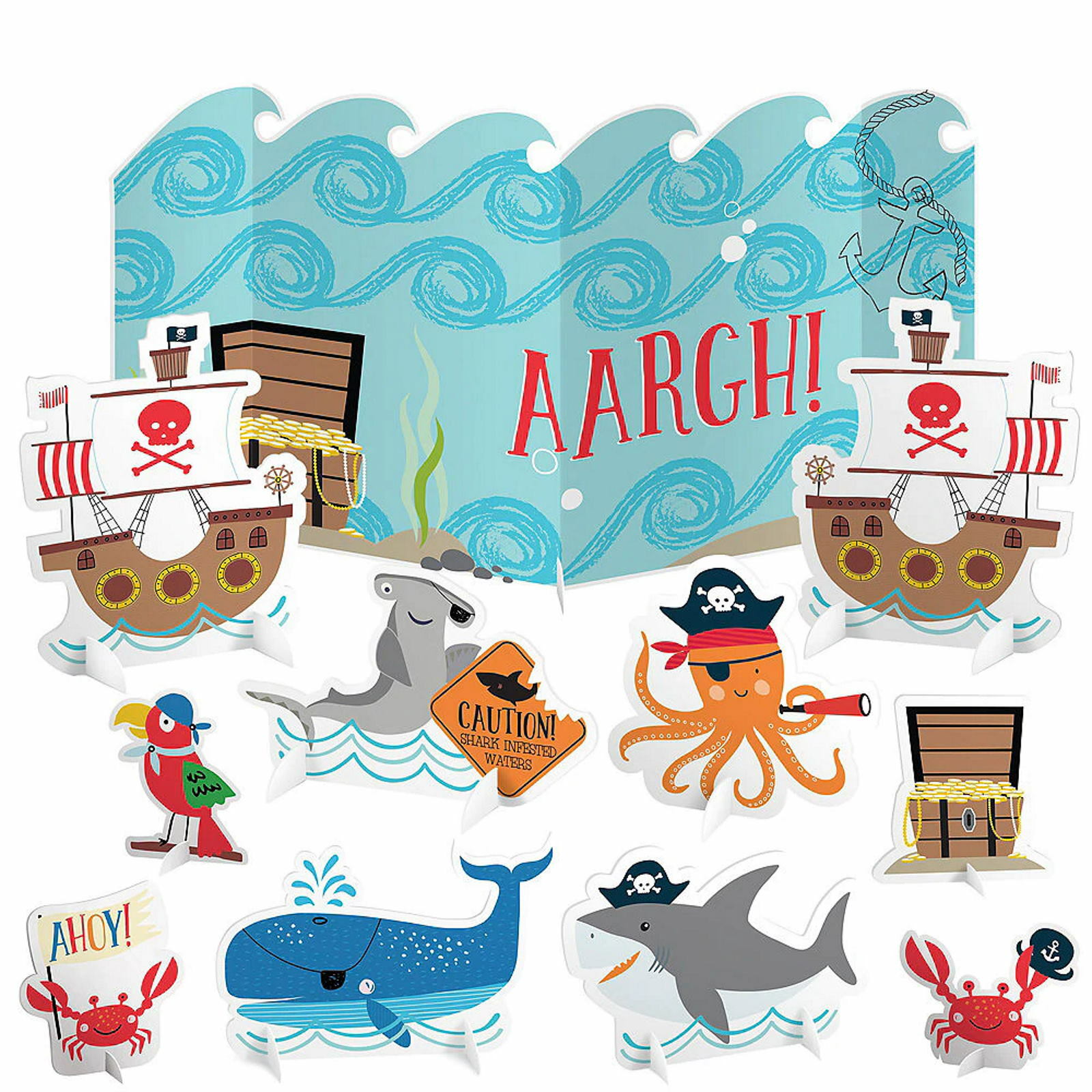 Ahoy Birthday Table Decorating Kit 