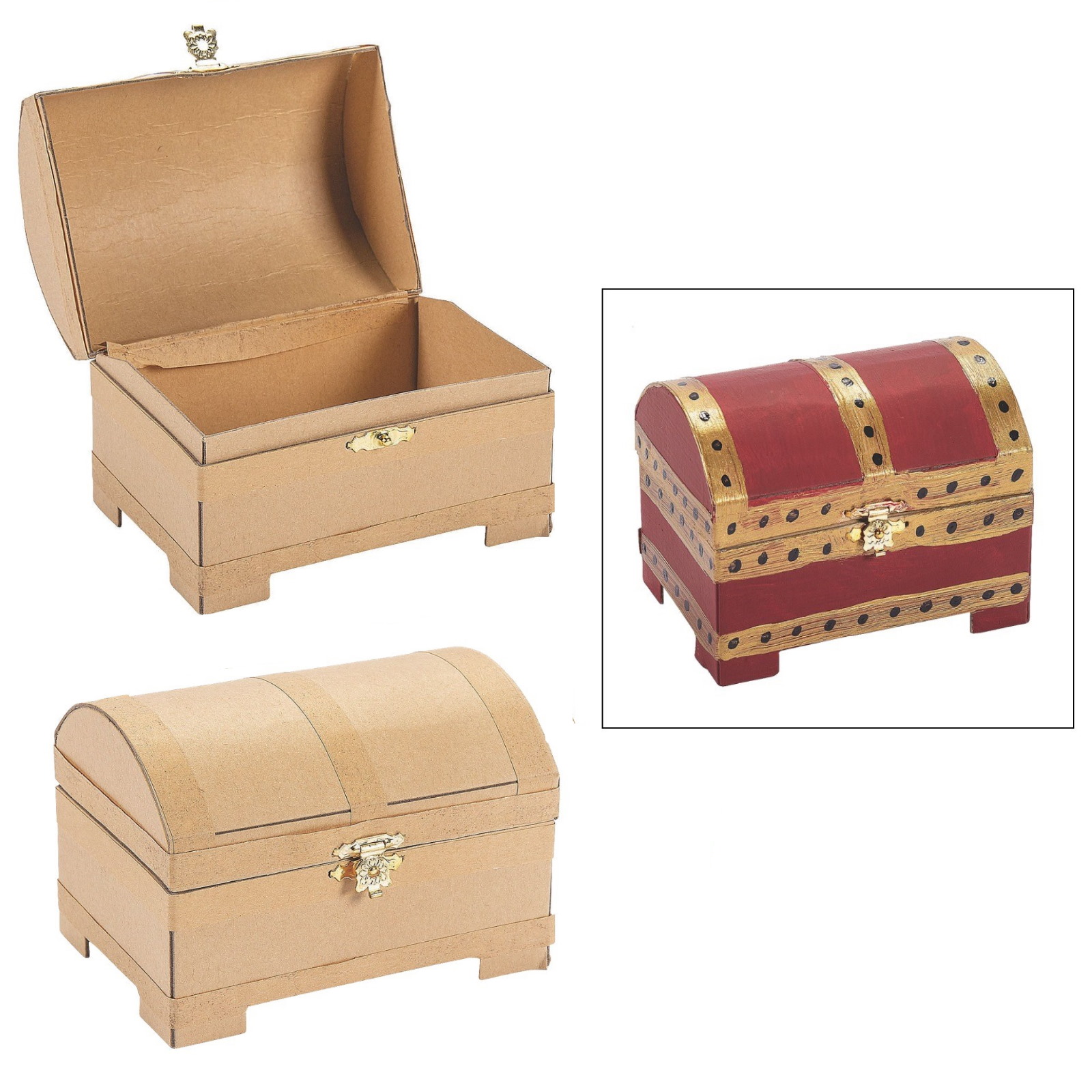 DIY Mini Pirate Treasure Chests (Pack of 12)
