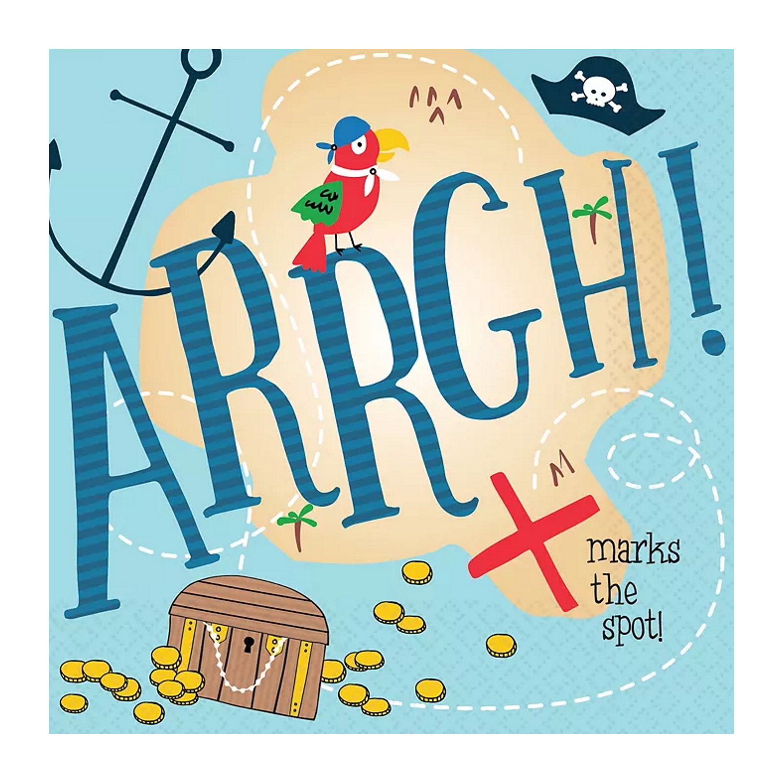 Ahoy Birthday Small Napkins / Serviettes (Pack of 36)